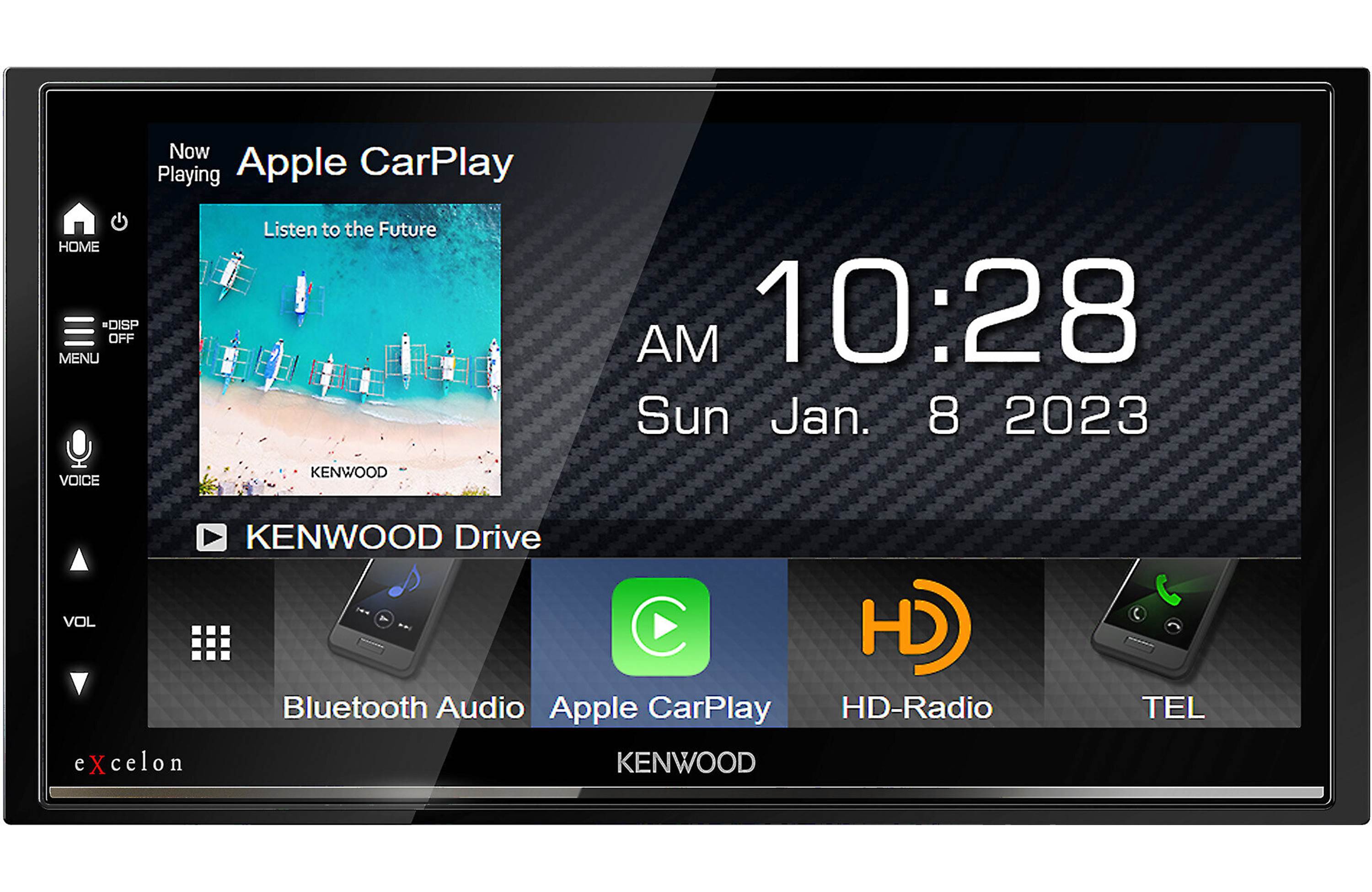 Kenwood Excelon DMX709S Digital Multimedia Receiver with Apple CarPlay & Android Auto - Premium Car Stereo for Seamless Music Streaming & Hands-Free Calling