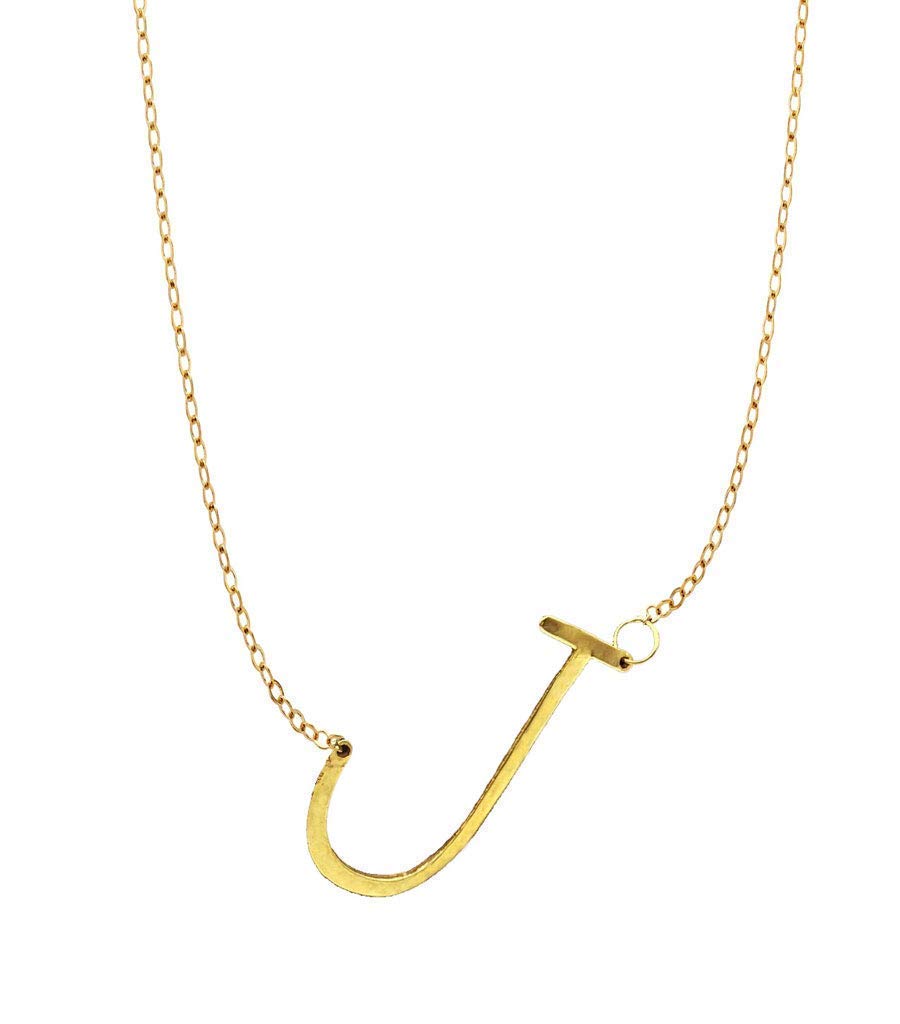 Initial Slide Necklace A - Personalized Name Necklace for Women, Dainty Gold Pendant Jewelry Gift for Her - Perfect for Birthdays, Anniversaries & Everyday Wear