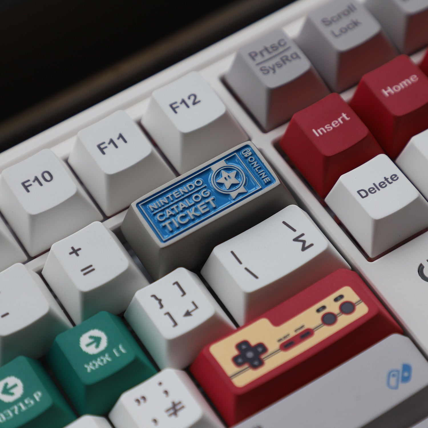 Custom NS Game Theme 2U Backspace Key - Durable Metal Personalized Keycaps for Mechanical Keyboards - Perfect for Gaming, Typing & Streamer Setups