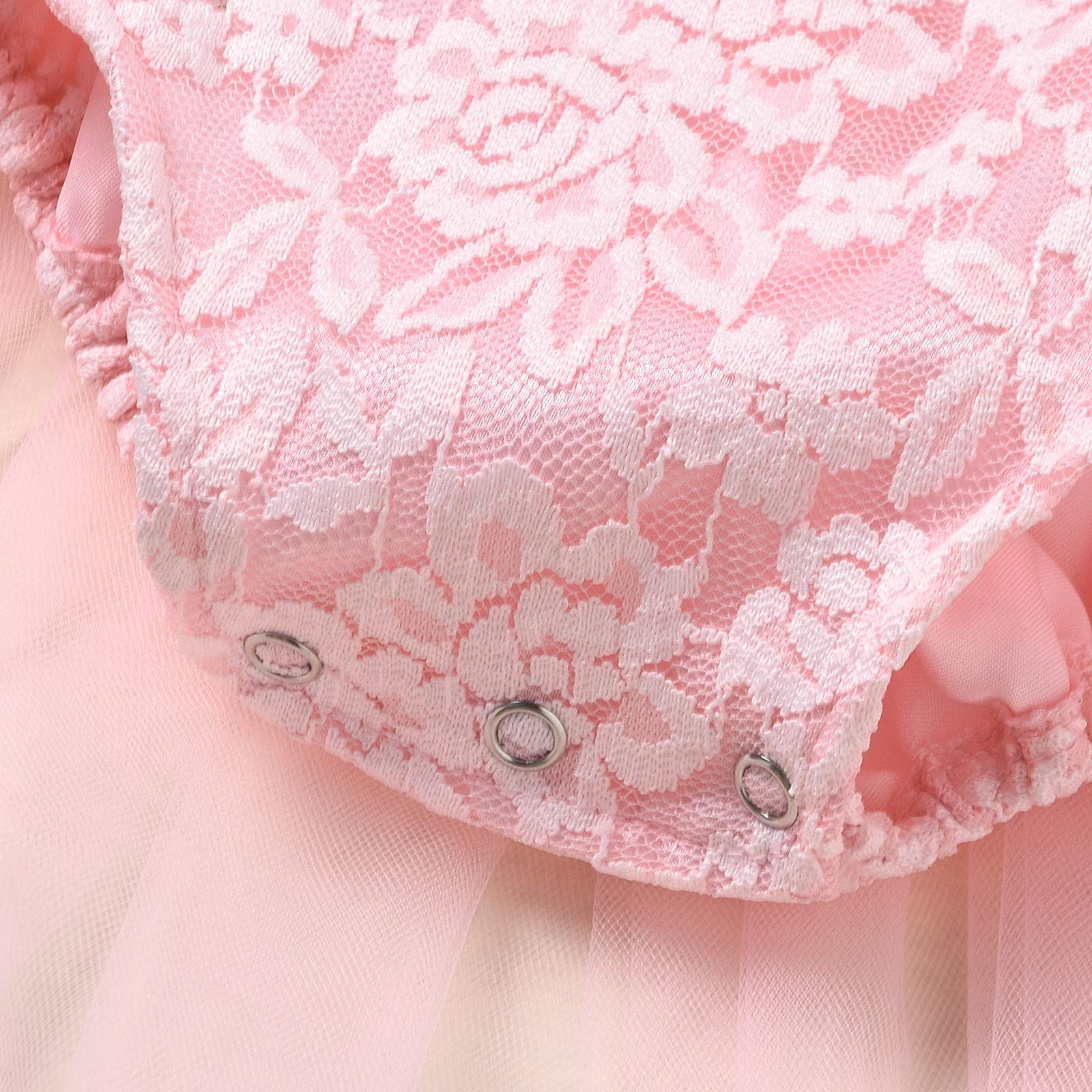 Kayotuas Baby Girl Lace Romper - Boho Style Newborn Photography Outfit with Ruffle Sleeves & Tutu Dress | Perfect for Infant Photo Shoots, Birthday Parties & Special Occasions