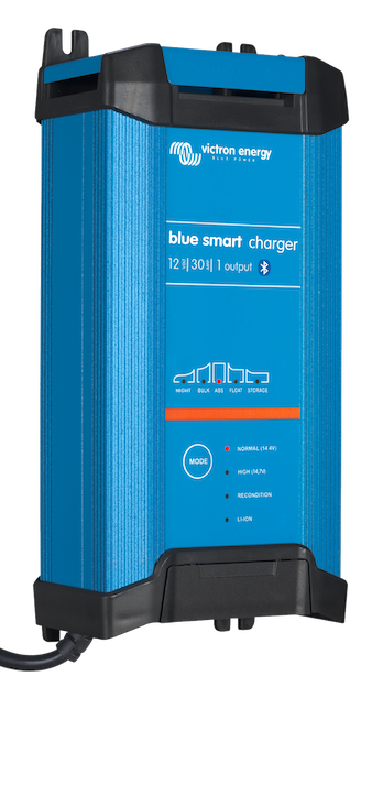 Blue Smart IP22 Waterproof Battery Charger 12V/30A for Marine, RV, and Car Batteries - Perfect for Outdoor Adventures and Off-Grid Power Solutions