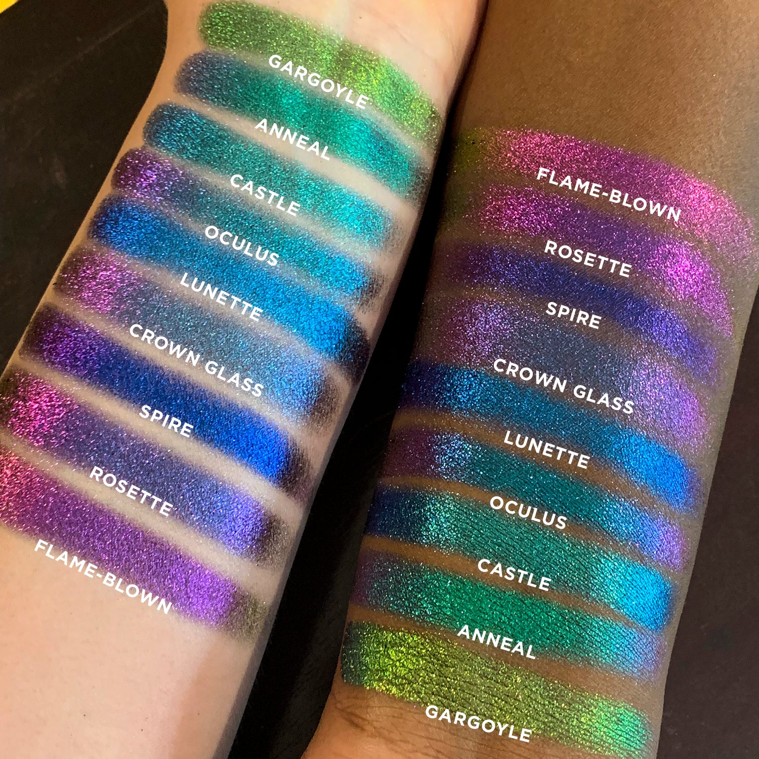 Castle | Multichrome Jewel-Toned Eyeshadow Palette - Perfect for Party, Night Out & Special Occasion Makeup