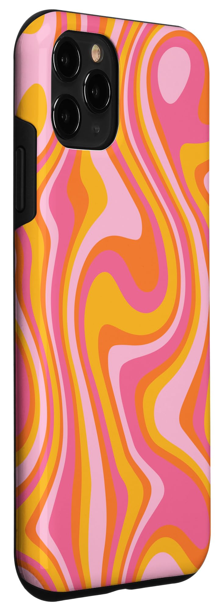 iPhone 11 Pro Retro Groovy Liquid Swirl Case - 70s 80s Psychedelic Design, Durable Protection for Everyday Use, Perfect for Music Festivals & Vintage Enthusiasts