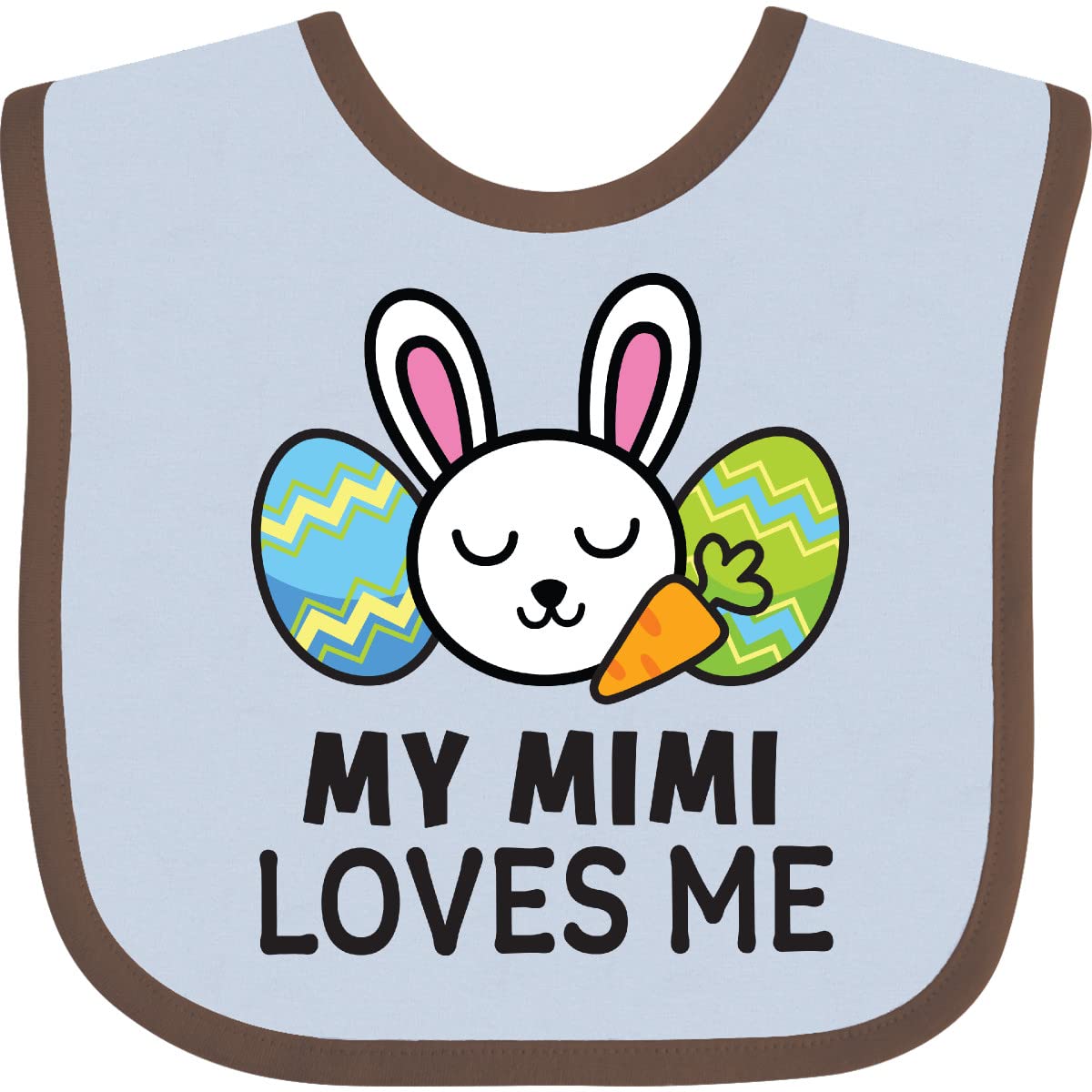 Inktastic My Mimi Baby Bib with Bunny - Easter Gift for Kids