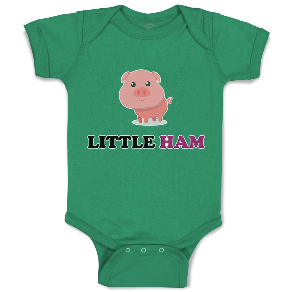 Adorable Custom Baby Bodysuits for Boys & Girls - Funny Cotton Little Ham Outfits | Perfect for Newborn Photoshoots, Family Gatherings & Everyday Cuteness