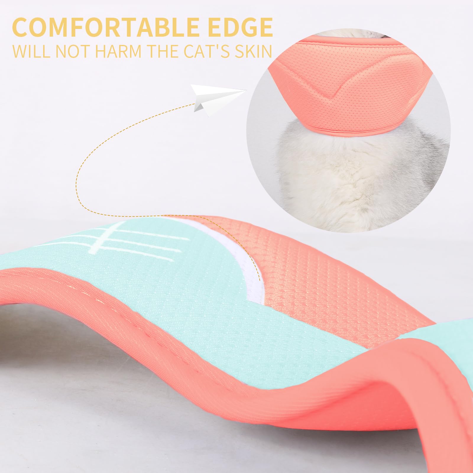 Soft Adjustable Cat Cone Collar for Kittens - Pink Small Pet Recovery Collar | Post-Surgery E-Collar for Wound Protection & Healing | Perfect for Spay/Neuter Recovery & Skin Treatment