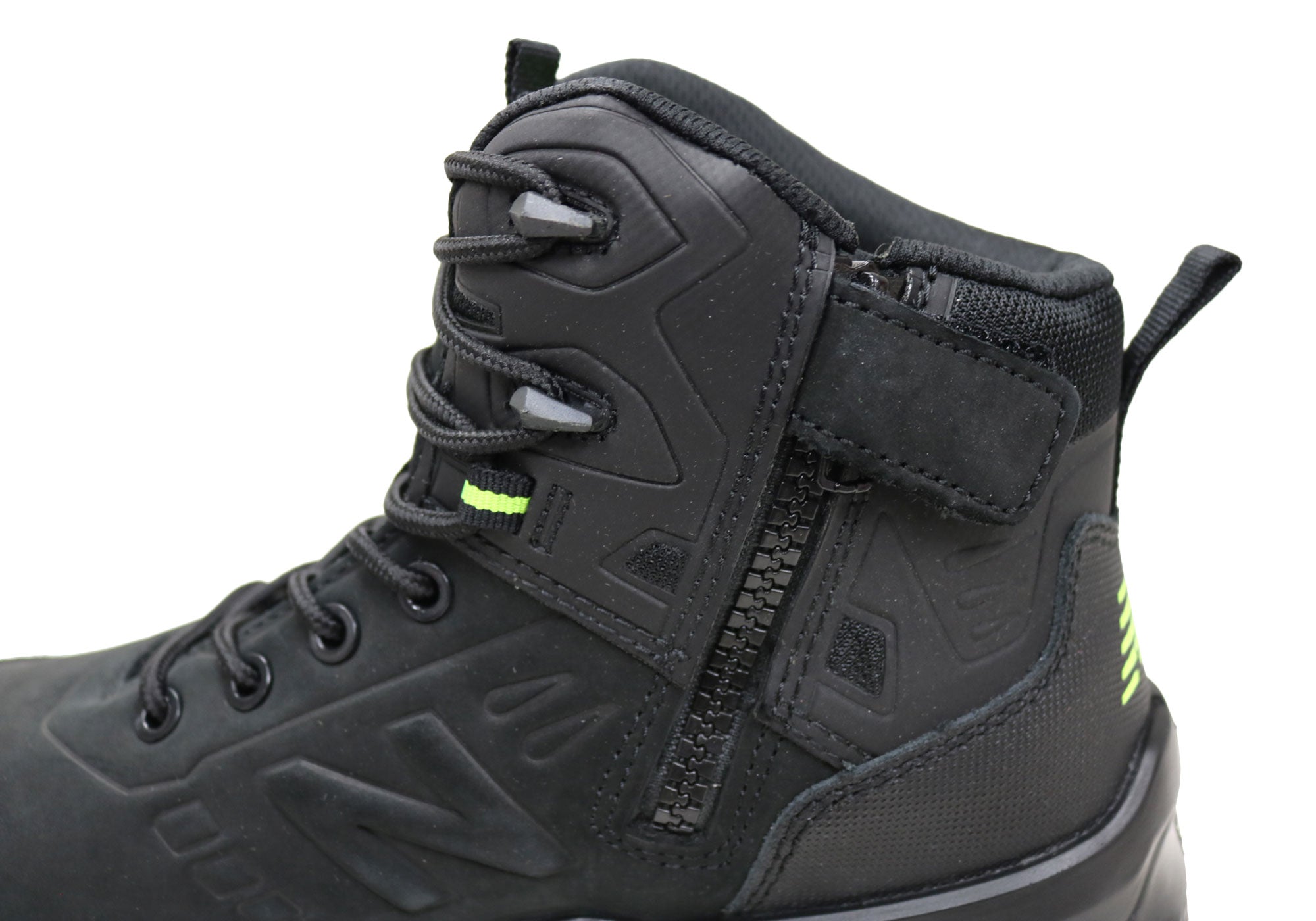 New Balance Contour Men's Leather Composite Toe 2E Wide Work Boots - Durable Safety Shoes for Construction, Warehouse & Industrial Work