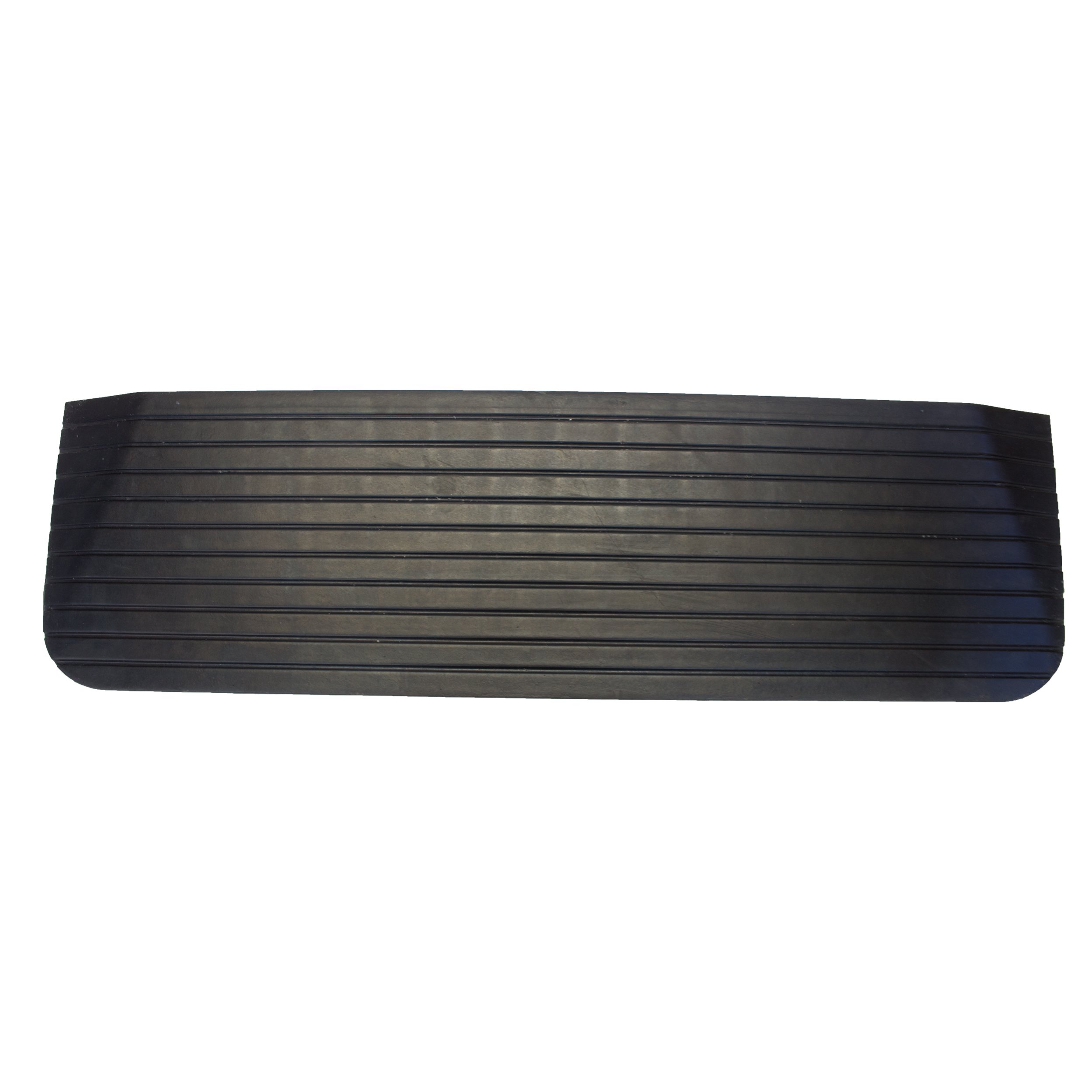RK Safety RK-RTR03 2-Inch Rise Solid Rubber Wheelchair Ramp (Set of 2) - Heavy Duty Threshold Ramps for Scooters, Power Chairs & Mobility Devices - Indoor/Outdoor Use for Homes, Vehicles & Doorways