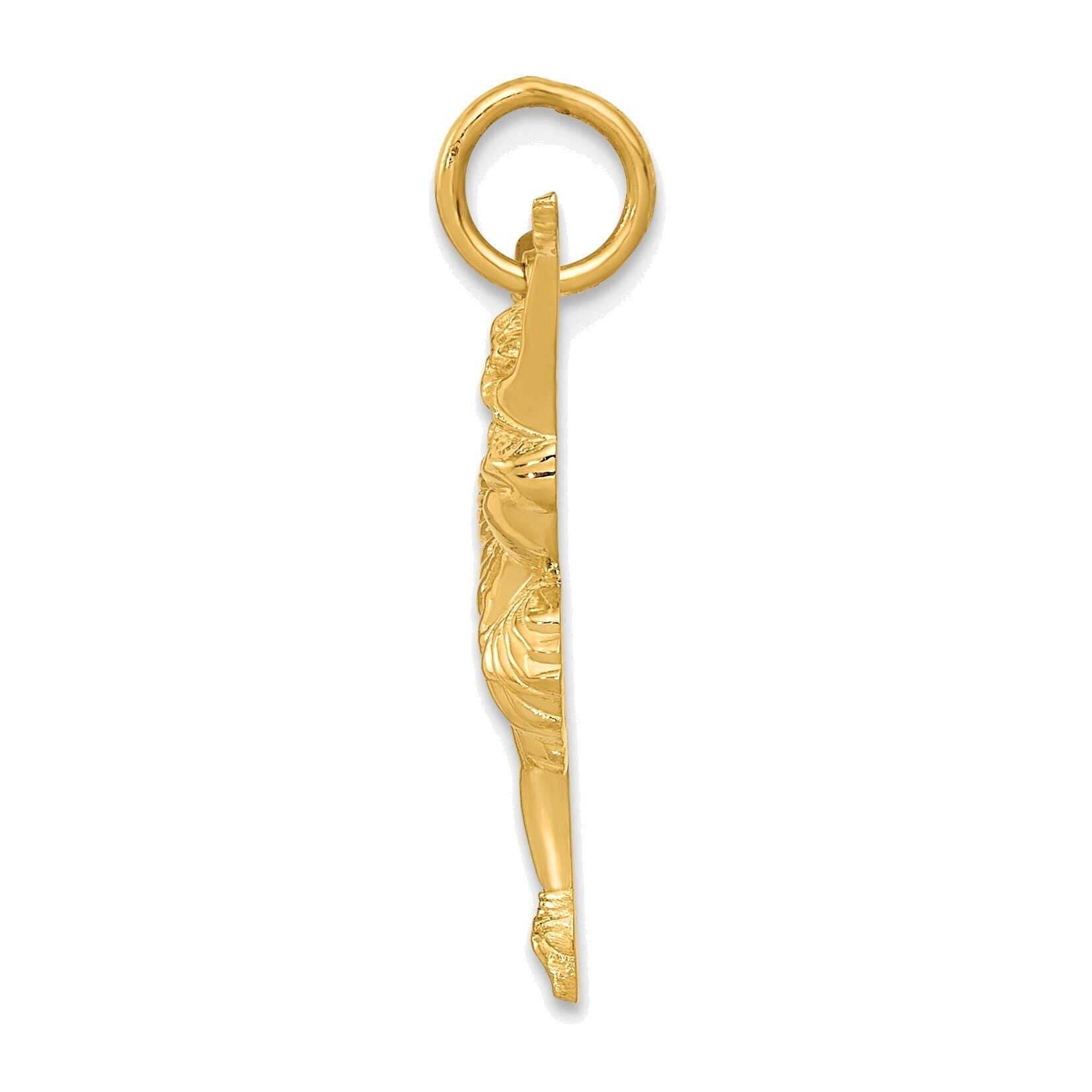 14K Yellow Gold Ballerina Charm Jewelry for Ballet Lovers