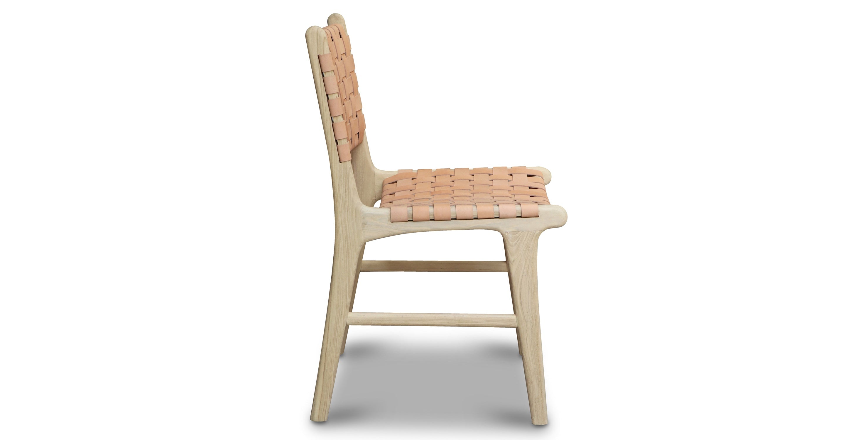 Premium Teak & Leather Dining Chair - Handcrafted Solid Wood & Genuine Leather - Perfect for Dining Room, Kitchen, or Restaurant Use