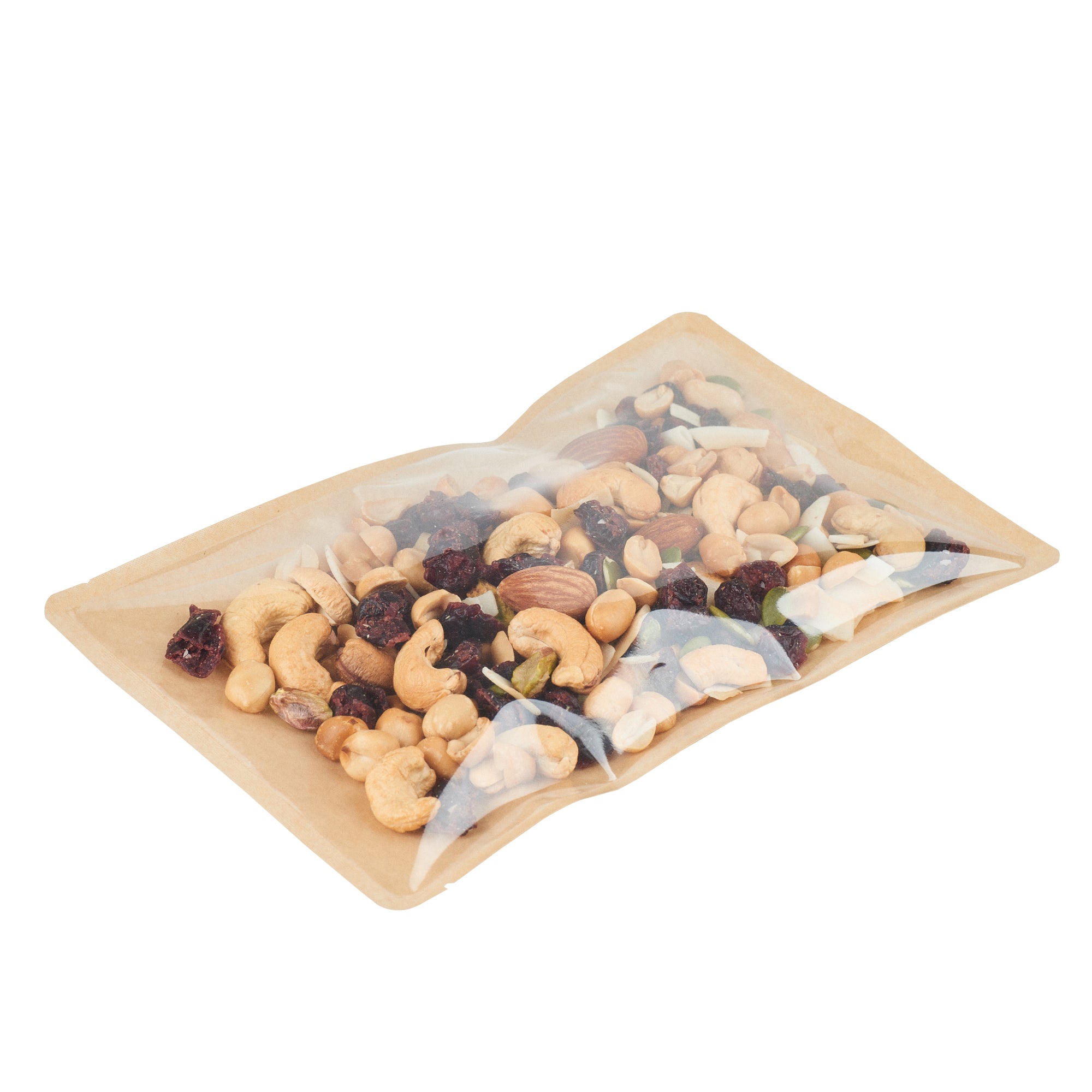 Eco-Friendly Kraft Plastic Sandwich & Snack Bags - Heat Sealable 8.25