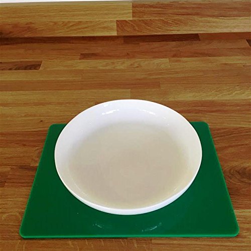 Eco-Friendly Rectangular Placemats Set of 6 - Large Green Table Mats for Dining, Kitchen, and Party Decor - Waterproof & Heat Resistant
