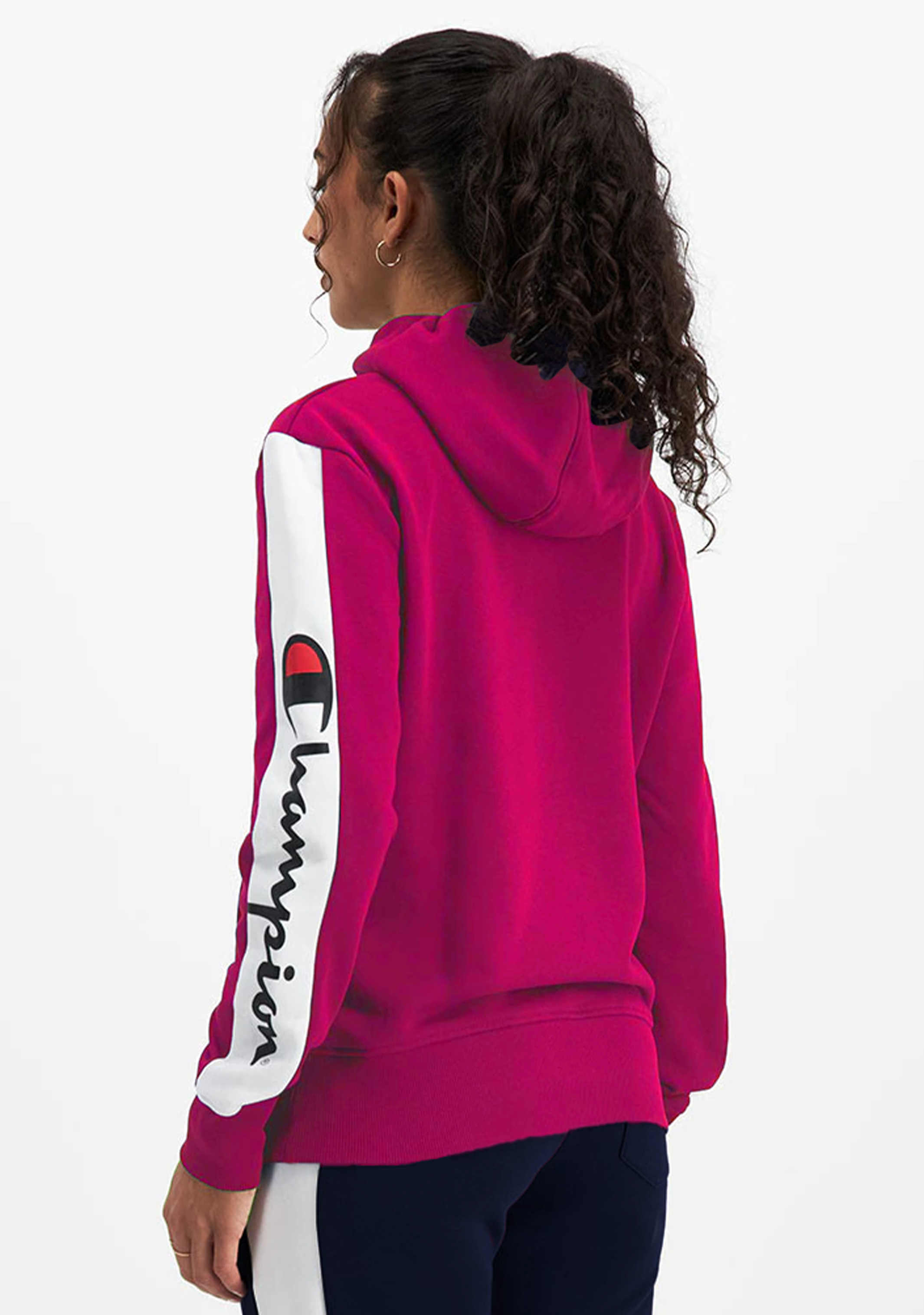 Champion Women's Sporty Panel Hoodie - Comfortable & Stylish Pullover for Casual Wear, Gym, and Outdoor Activities