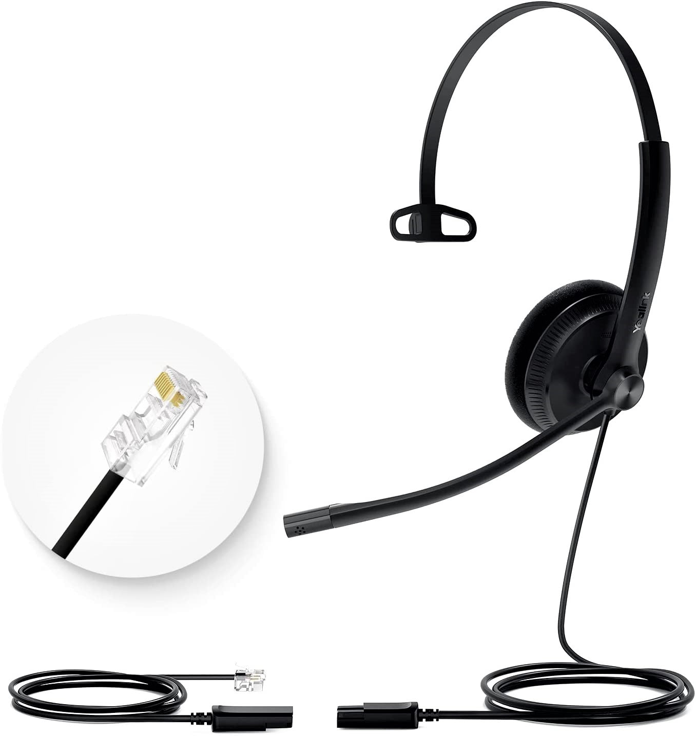 Yealink YHS34 & YHS34 Lite Professional Wideband Headset with Noise Cancellation - Dual & Mono Options for Clear Calls - Perfect for Office, Call Center & Remote Work