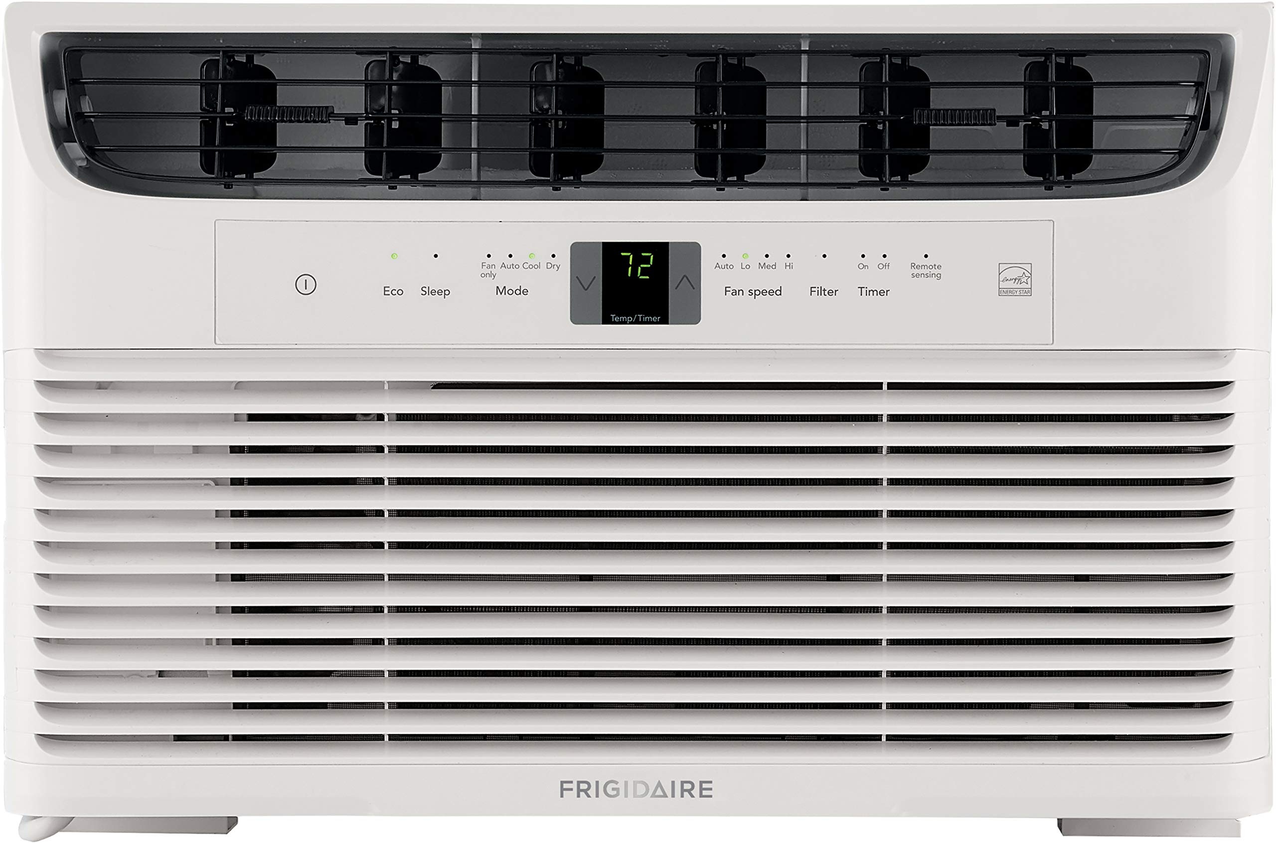 Frigidaire FFRE083WAE 8,000 BTU White Window Air Conditioner with Washable Filter & Remote Control - Perfect for Bedrooms, Living Rooms & Small Spaces (12x12 ft)