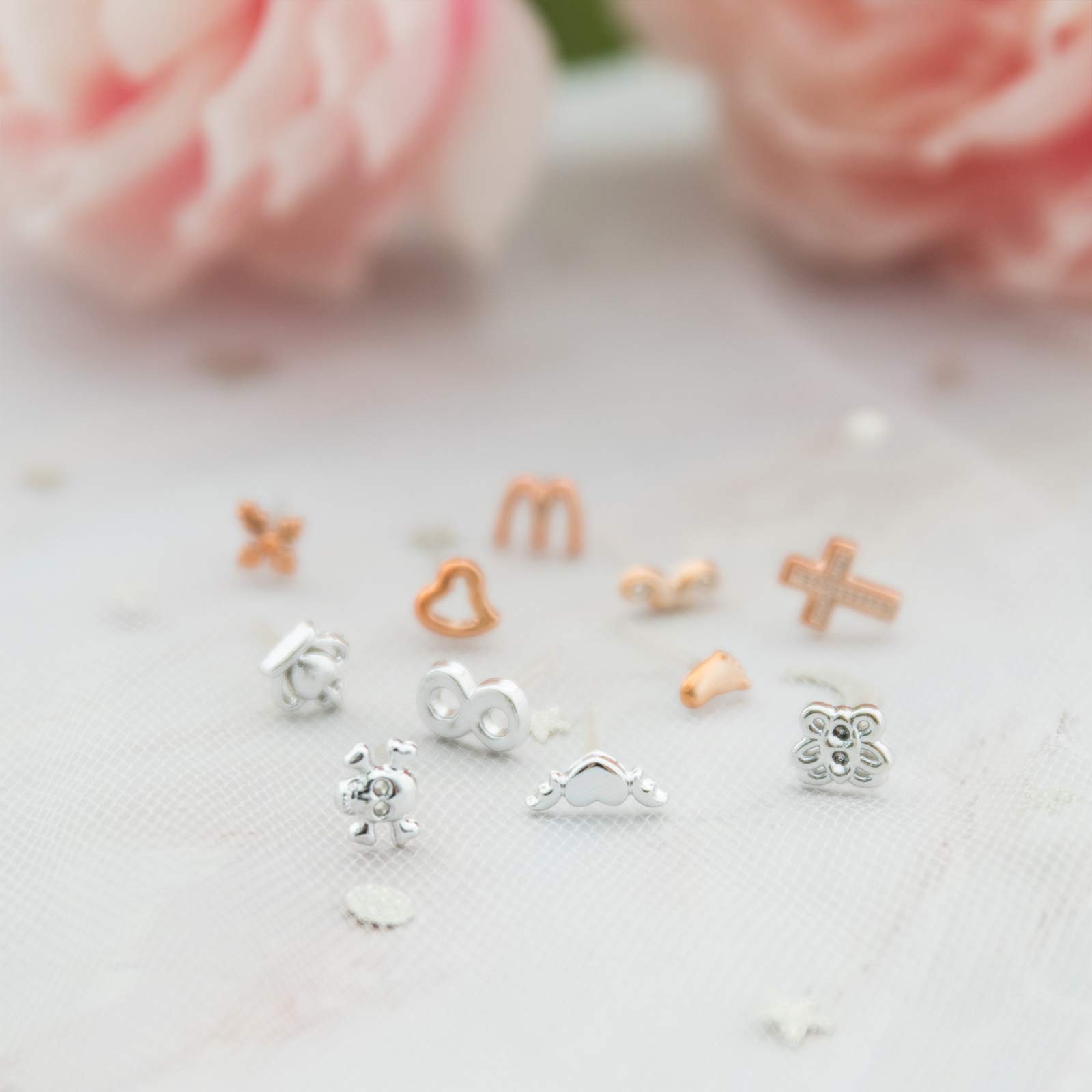 NEWITIN 100 Pairs Hypoallergenic Polymer Clay Stud Earrings for Women - Colorful Cute Plastic Earring Set - Perfect for Everyday Wear, Gifts & Fashion Accessories