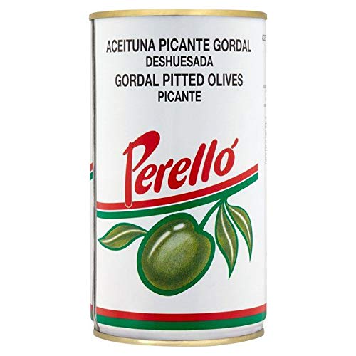 Brindisa Perello Gordal Pitted Olives 150g | Premium Spanish Green Olives | Perfect for Salads, Charcuterie Boards & Tapas