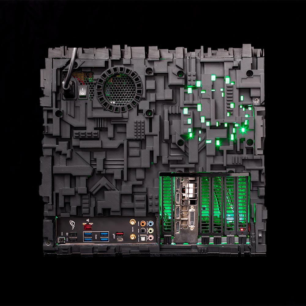 Star Trek Borg Cube ATX PC Case - 1st Generation Gaming Computer Tower for Sci-Fi Fans & Collectors | Perfect for Themed Builds & Display