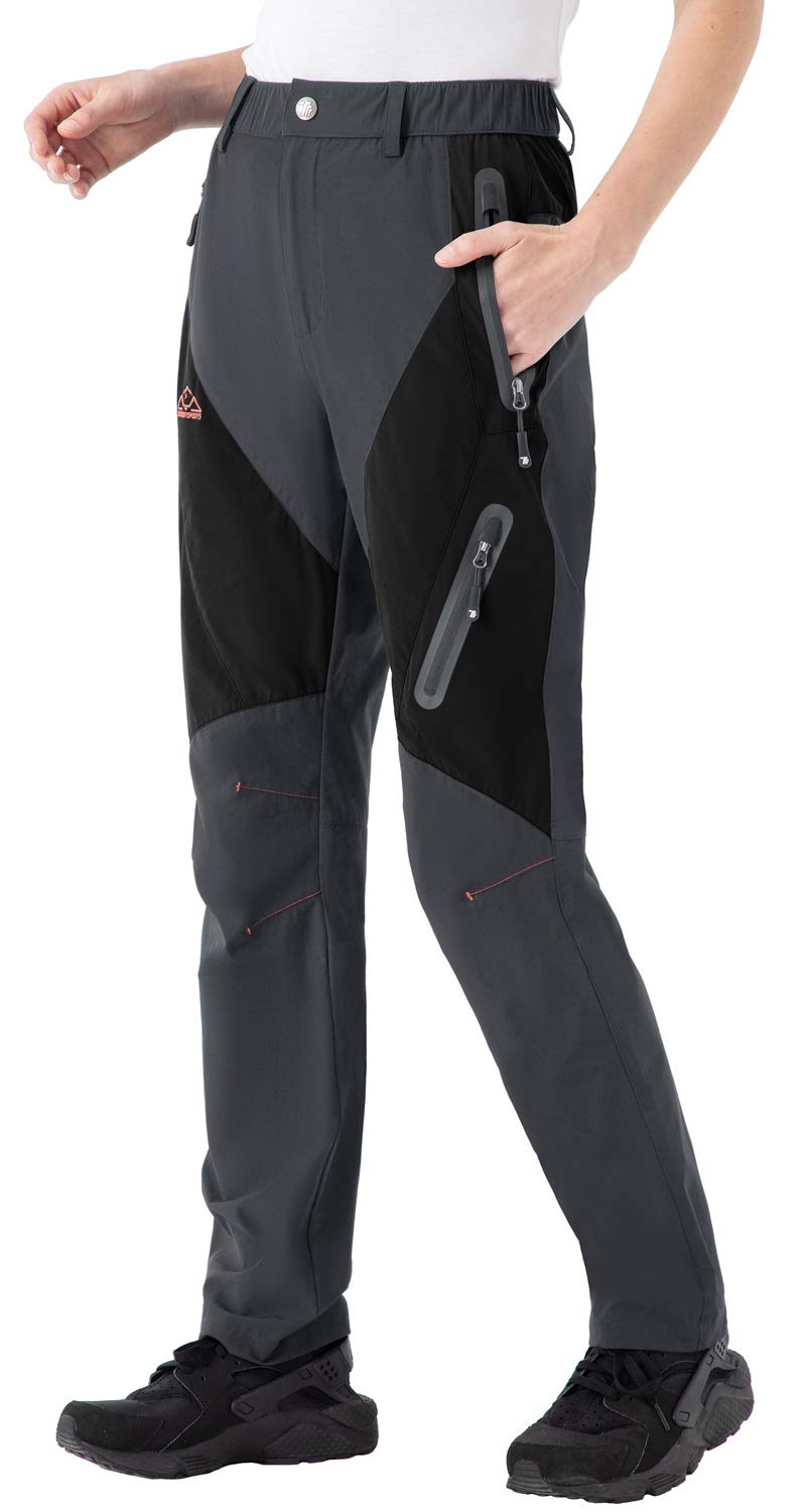 Rdruko Women's Hiking Pants - Water-Resistant Quick Dry UPF 50+ Outdoor Pants with Zipper Pockets for Travel, Camping & Work | Perfect for Hiking Adventures & Outdoor Activities