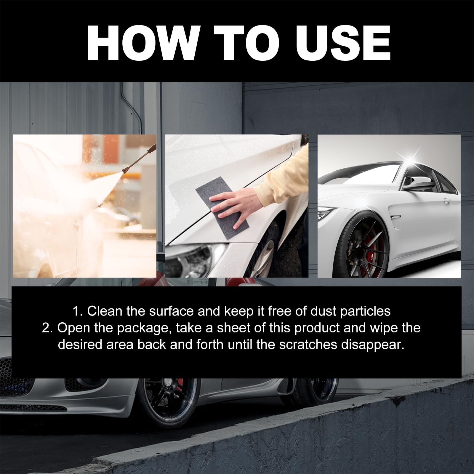 6PCS Nano Sparkle Cloth for Car Scratches - Advanced Scratch Remover Kit for Cars, Swirl Marks, Paint Residues & Water Spots | Car Detailing & Polishing Accessories | Perfect for DIY Car Care & Professional Auto Detailing