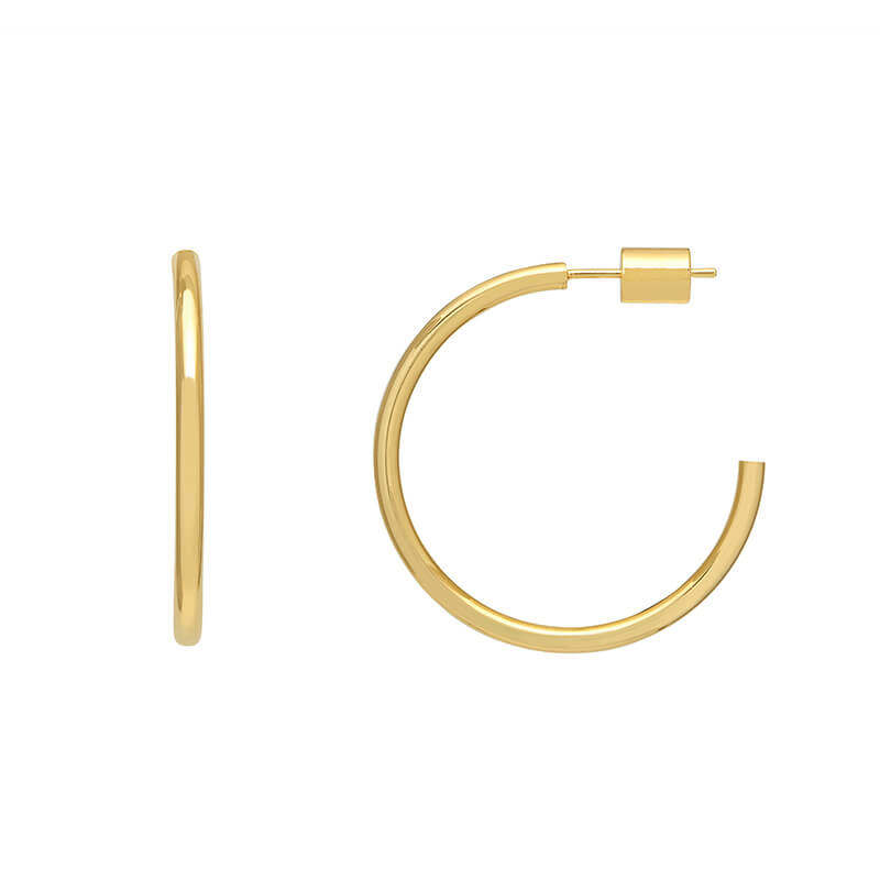 Large Chunky Hoop Earrings for Women - Trendy Oversized Gold & Silver Statement Earrings for Everyday Wear & Special Occasions
