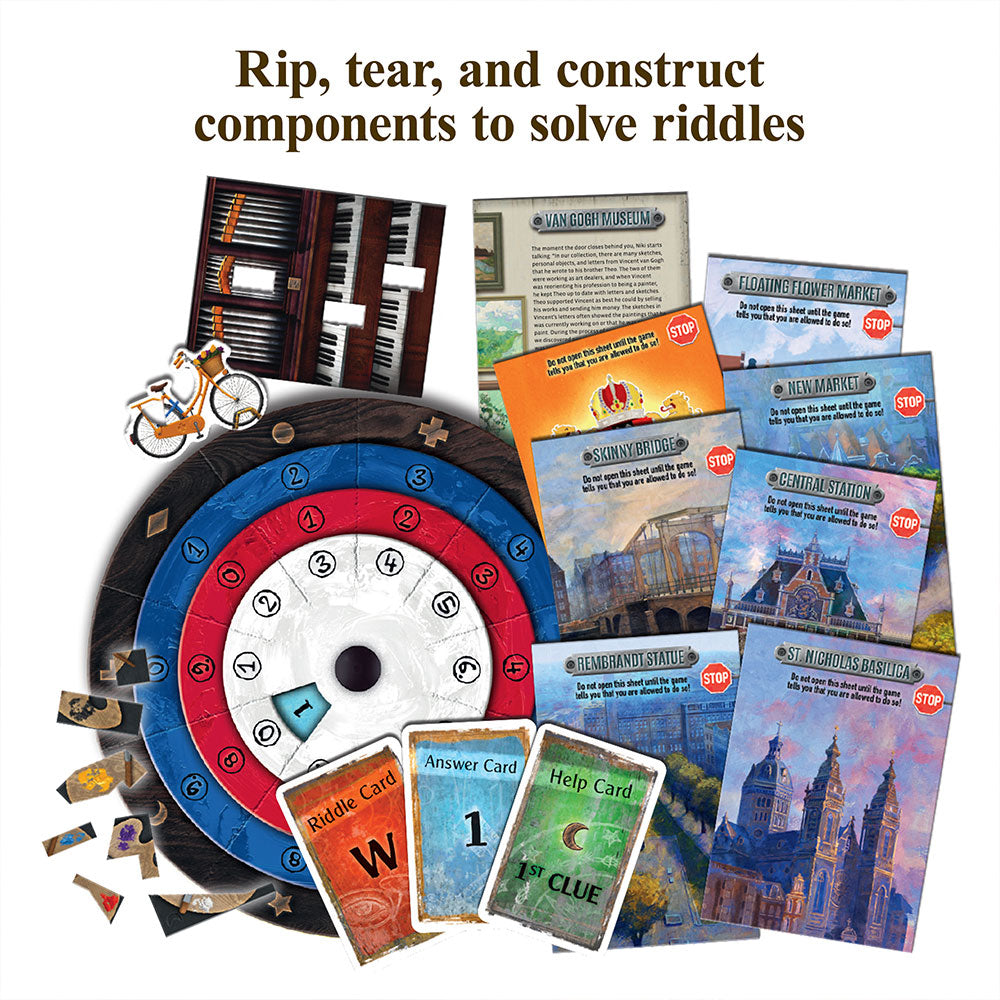 EXIT: The Game - The Hunt Through Amsterdam | Escape Room Board Game for Adults & Families | Perfect for Game Nights & Team Building
