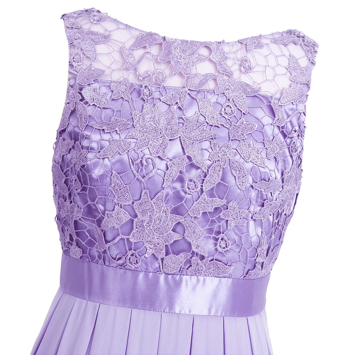 Elegant Floral Lace Crochet Wedding Bridesmaid Gown - Women's Maxi Formal Dress for Weddings, Prom & Special Occasions