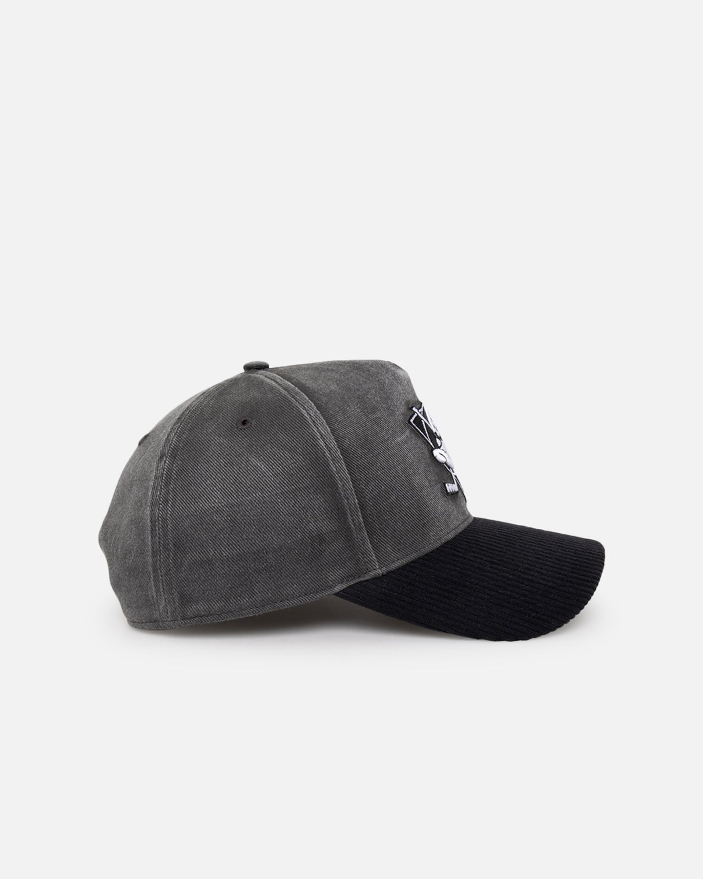 47 Brand Anaheim Ducks 'Apollo Corduroy' Snapback Hat - Black NHL Hockey Cap for Men & Women - Perfect for Game Day, Sports Events & Casual Wear
