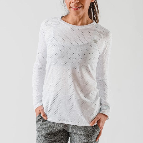 Rabbit EZ Tee Performance Ice Long Sleeve Shirt for Women - Moisture Wicking, Breathable & UV Protection - Perfect for Running, Yoga & Outdoor Activities