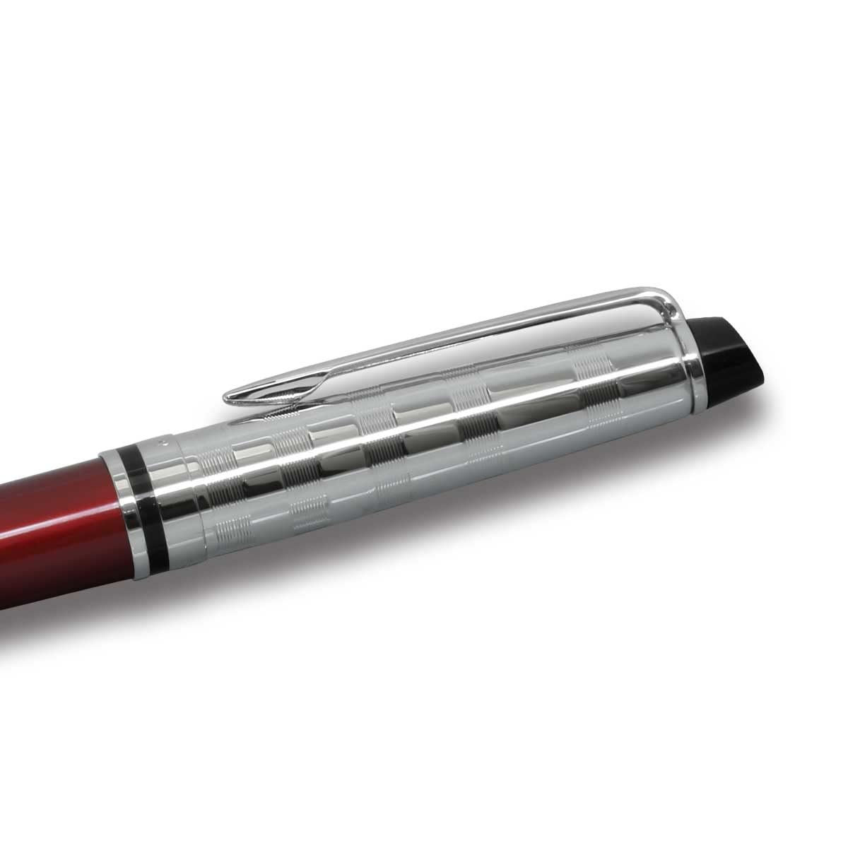 Waterman Expert Deluxe Dark Red CT Fine Point Ballpoint Pen - Oil-Based Ink, Premium Gift Box - Perfect for Business, Office, and Executive Gifting