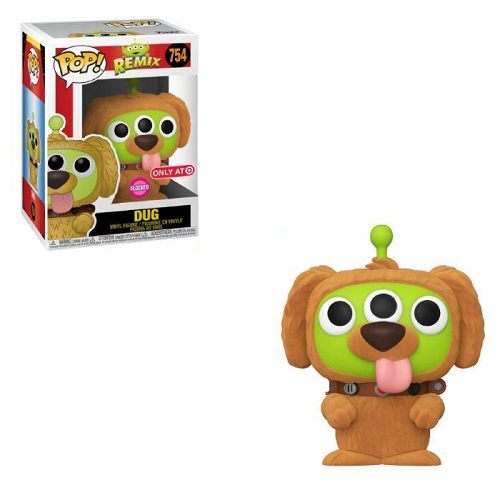 Funko Pop! Alien Remix: Dug [Flocked] #754 - Exclusive Target Collectible Vinyl Figure - Perfect for Disney Pixar Fans and Toy Collectors - Great for Display, Gifts, and Home Decor