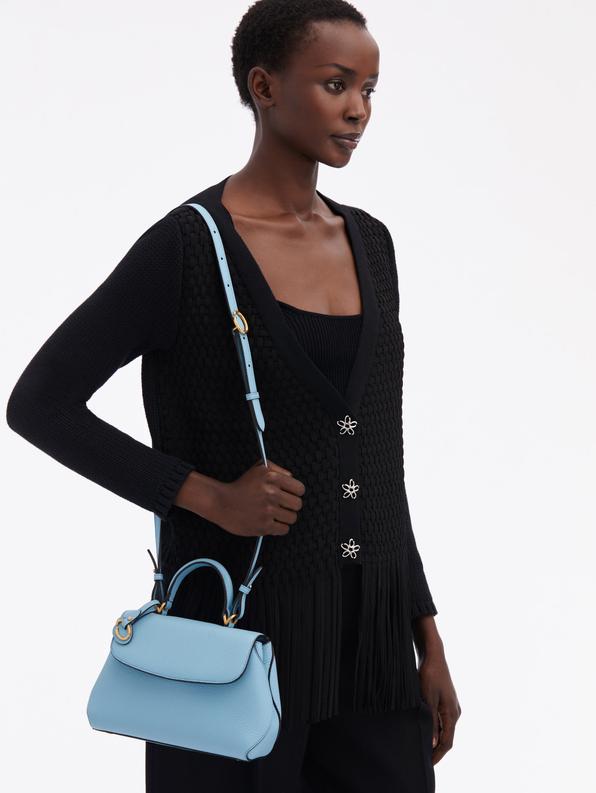 The Mini Poppy 00Nh159Plt Ltb - Stylish and Compact Handbag for Women | Perfect for Everyday Use, Work, and Travel