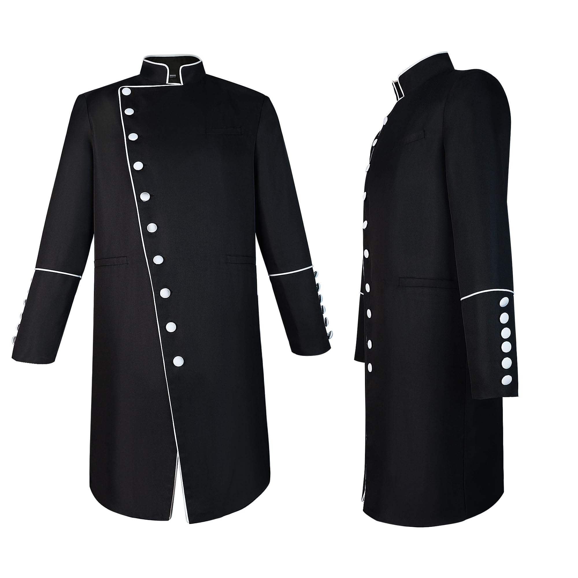 Men's Cassock Choir Robe - Short Clergy Minister Vestment for Church Services, Pulpit & Liturgical Ceremonies | Perfect for Worship, Choir Performances & Religious Events