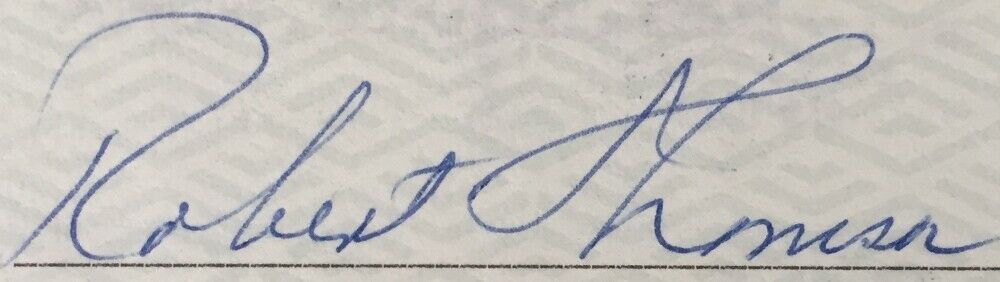 Authentic Bobby Thomson New York Giants Signed Baseball Checks 4931 & 4944 with JSA Certification - Perfect for Sports Memorabilia Collectors and Baseball Fans Display