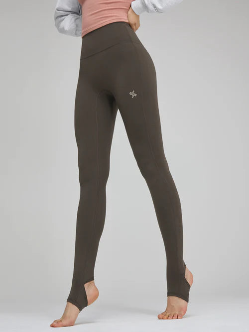 XELLA™ Intension Foot Cover Leggings for Women - Seamless Yoga Pants with Built-in Socks for Workout, Running & Lounge Wear
