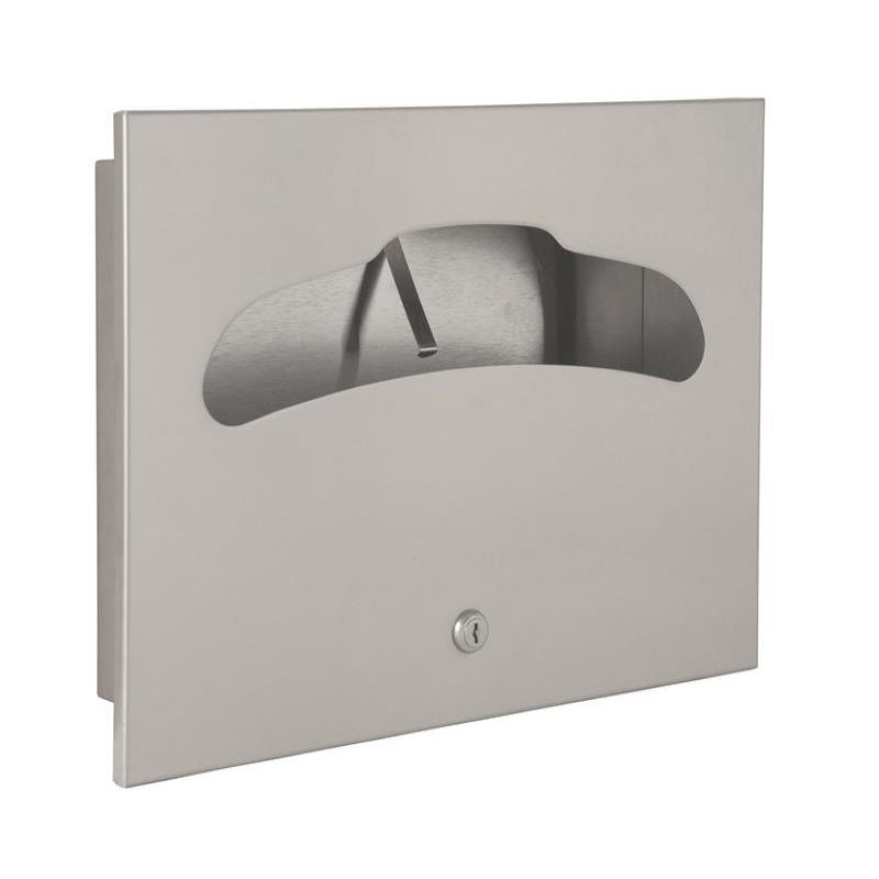 Bradley 5847 0000 Bradex Recessed Satin Seat Cover Dispenser - Perfect for Public Restrooms, Office Buildings & Commercial Spaces