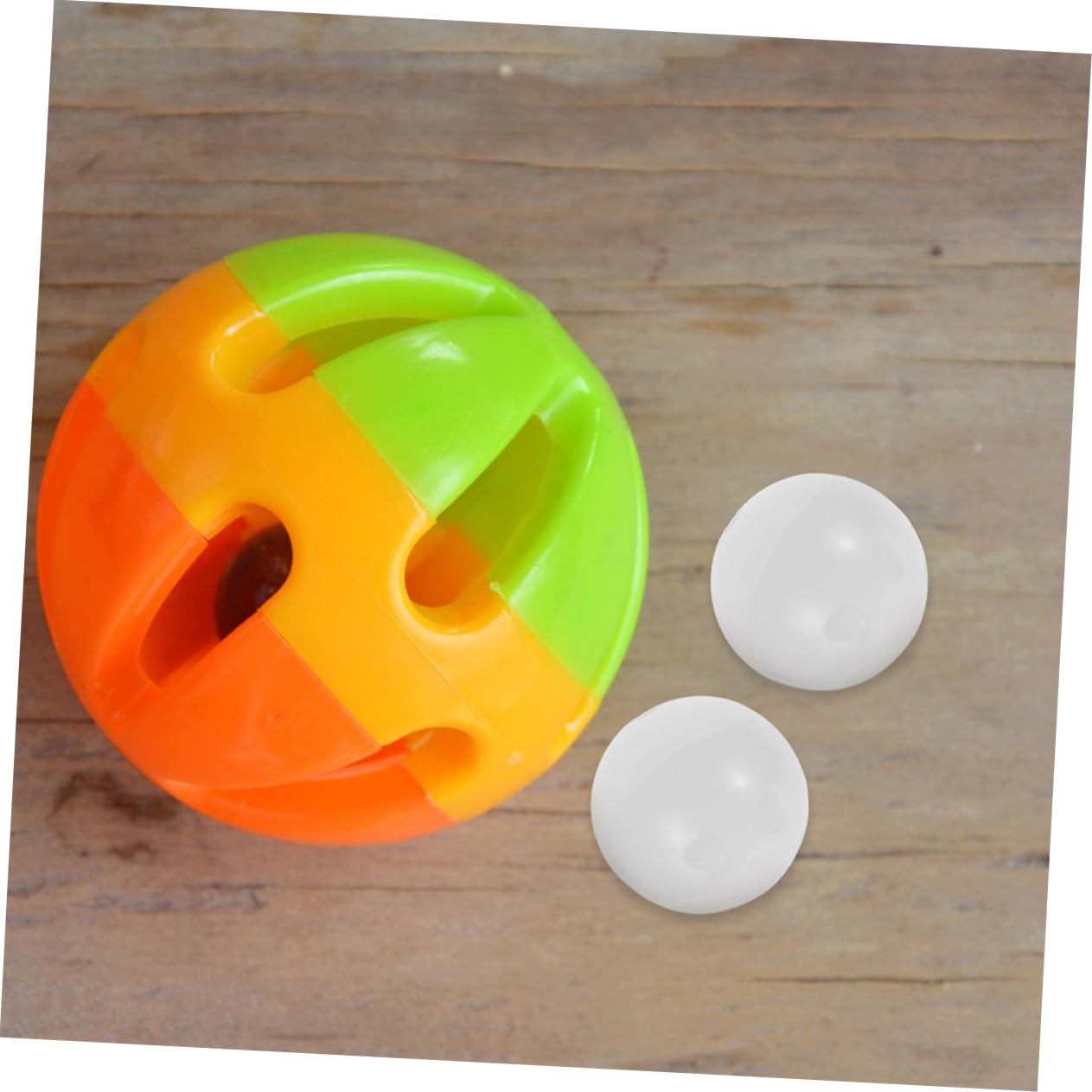 FOYTOKI 100pcs Rattle Squeaker Balls - White Plastic Sound Makers for DIY Plush Toys, Dog Toys & Doll Accessories - Perfect for Crafting, Pet Toys and Baby Sensory Play