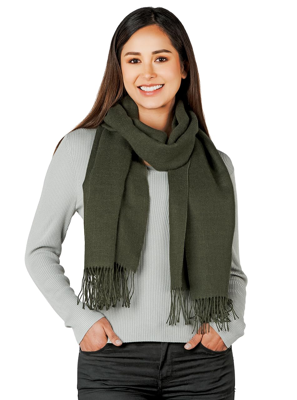 Premium 100% Baby Alpaca Wool Scarf & Shawl - Extra Large 27.5