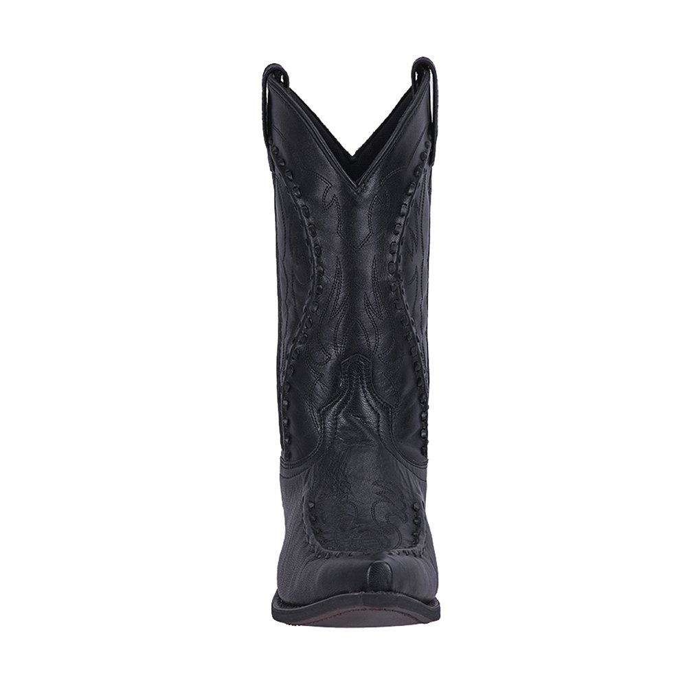 Laredo Men's Laramie Snip Toe Dress Boots - Mid Calf Western Cowboy Boots for Men in Black | Perfect for Country Dancing, Rodeos & Formal Occasions