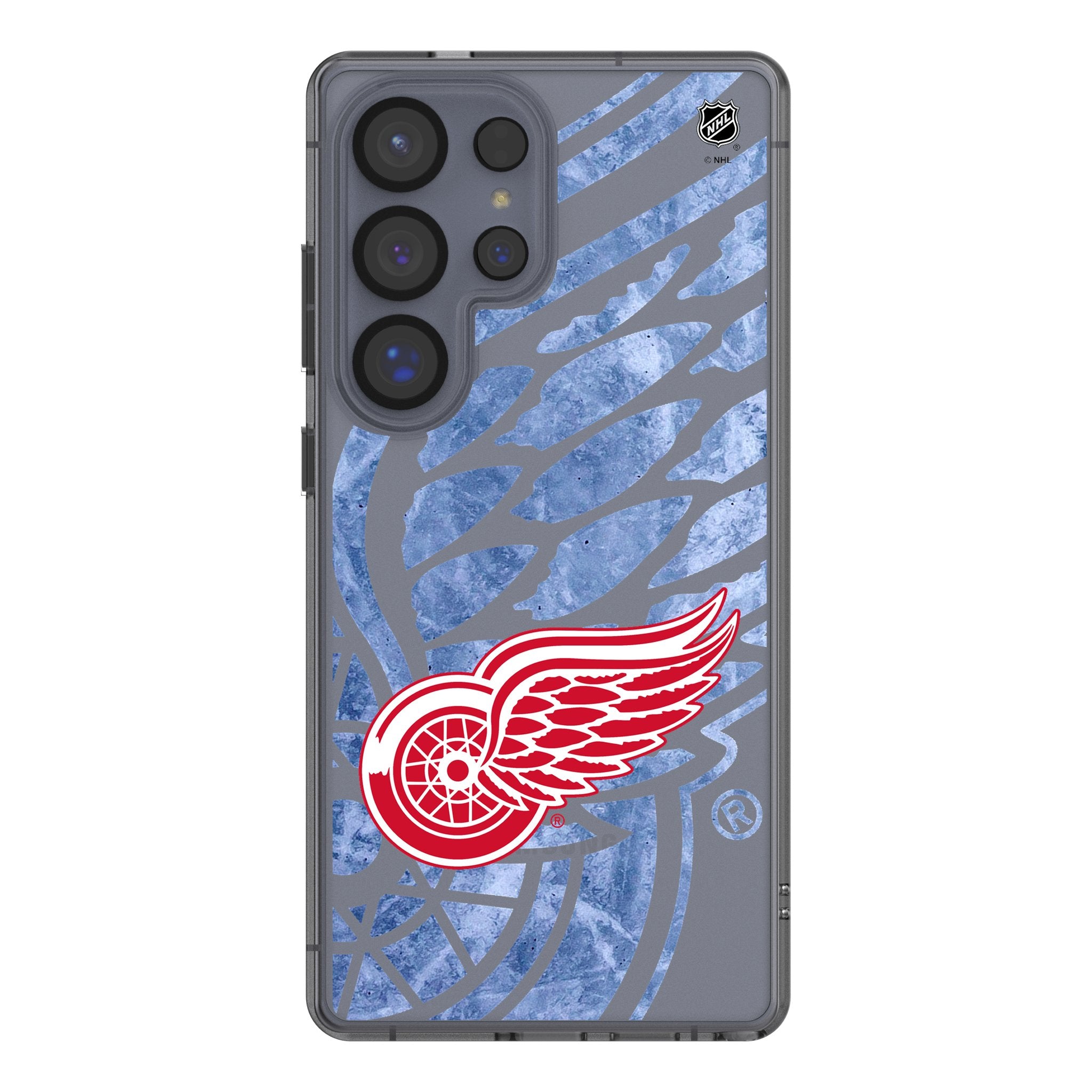 Detroit Red Wings NHL Ice Tilt Clear Phone Case for Samsung Galaxy S23/S22/S21 - Durable Protective Cover for Hockey Fans | Perfect for Game Day & Everyday Use