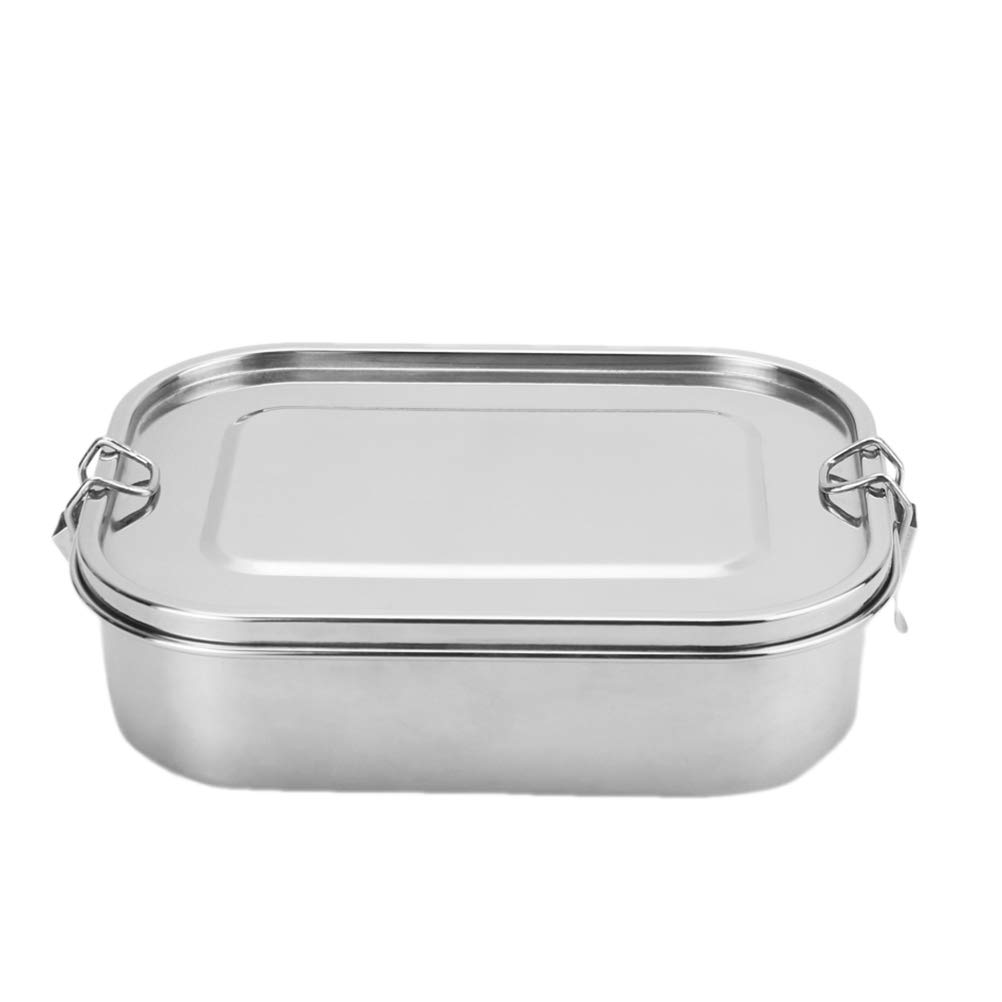 DOITOOL 1400ML Stainless Steel Lunch Box for Men & Women - Leakproof Bento Food Container for School, Office, Camping & Outdoor Activities - Microwave & Dishwasher Safe