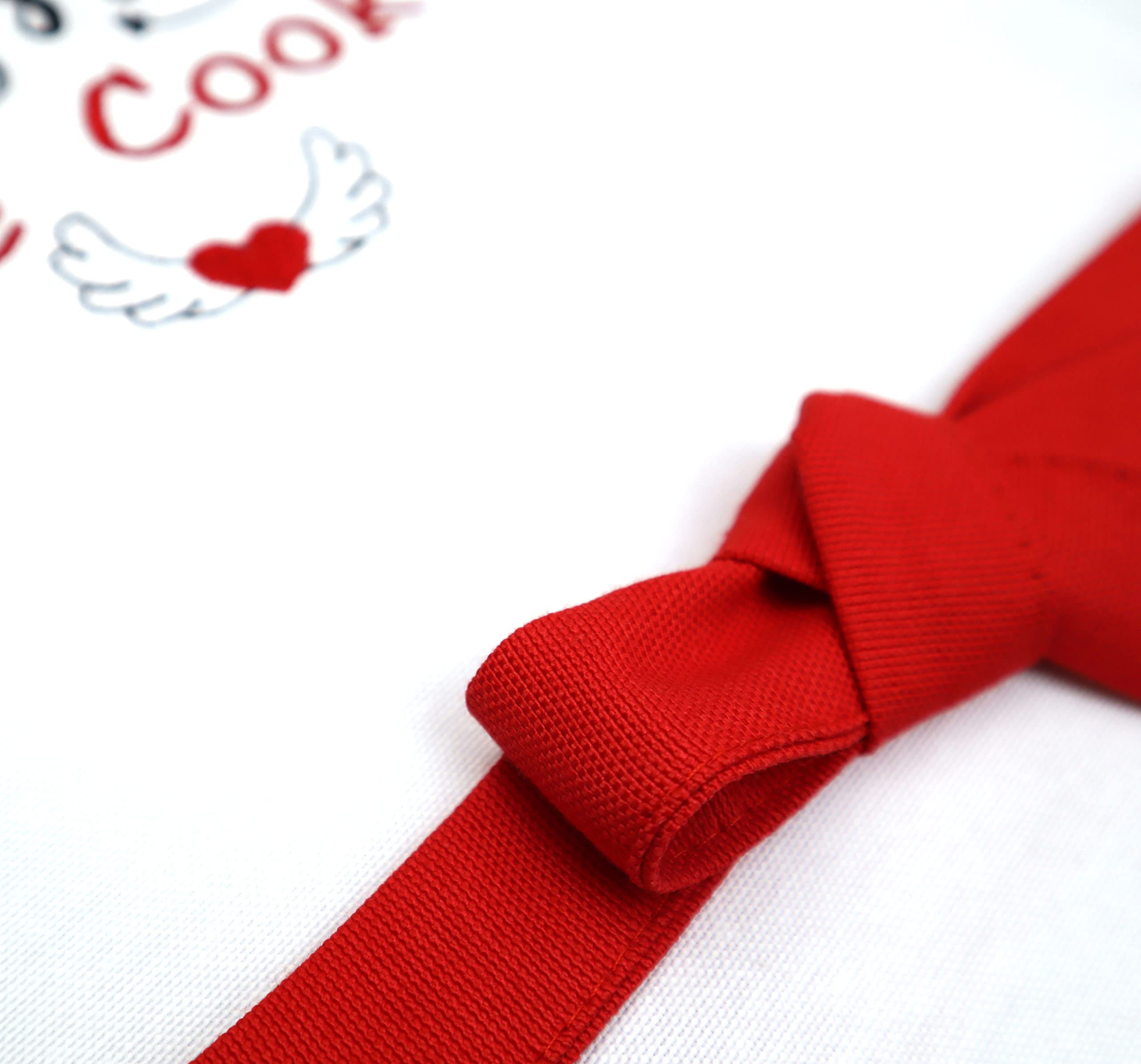 Kids Chef Apron with Bunny Embroidery - Easter Gift for Baking & Cooking (Ages 7-12, 'Kiss the Cook') - Perfect for Holiday Baking, Cooking Classes & Family Kitchen Activities