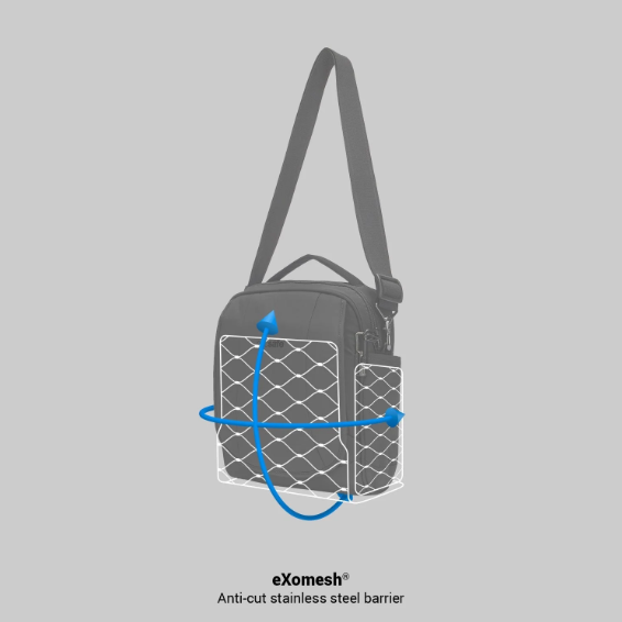 Pacsafe Metrosafe LS200 Anti-Theft Crossbody Bag for Women & Men - Secure Travel Purse with RFID Protection - Perfect for Commuting, Shopping & Urban Adventures