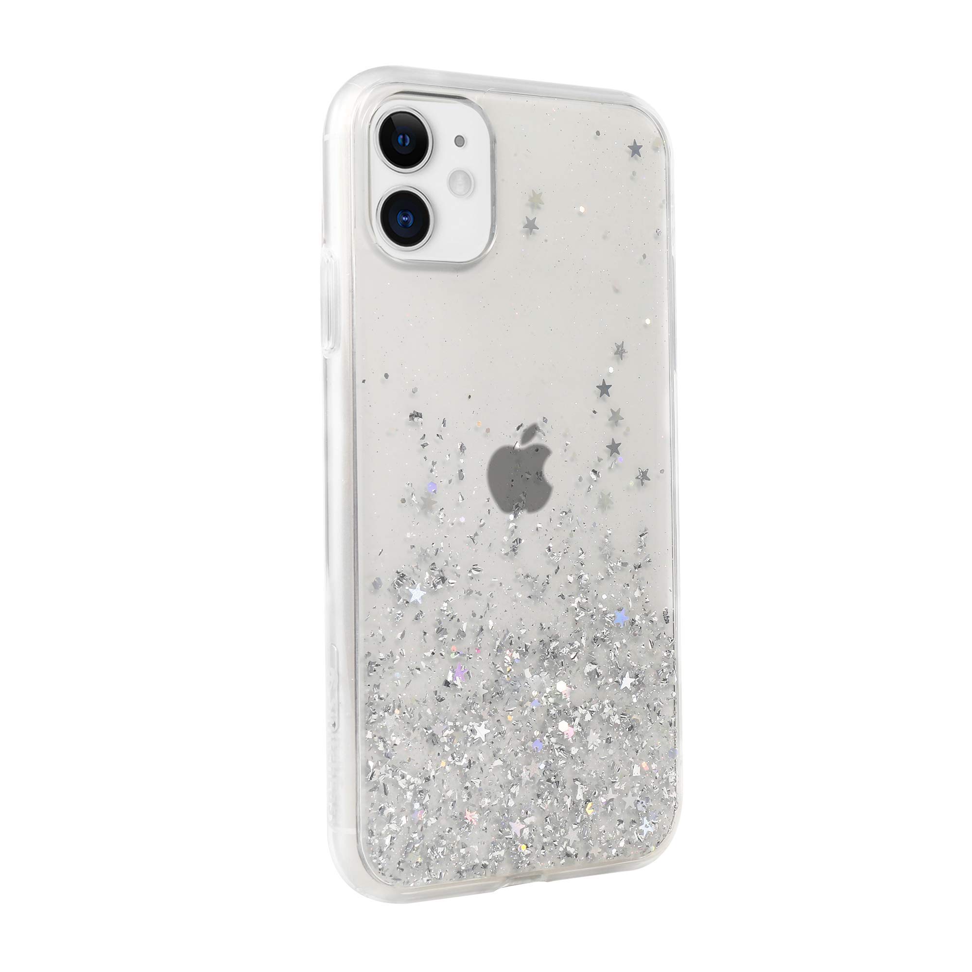 Switcheasy White Starfield Quicksand Style Case for iPhone 11 - Slim Protective Phone Cover with Grip - Perfect for Everyday Use, Travel & Outdoor Activities