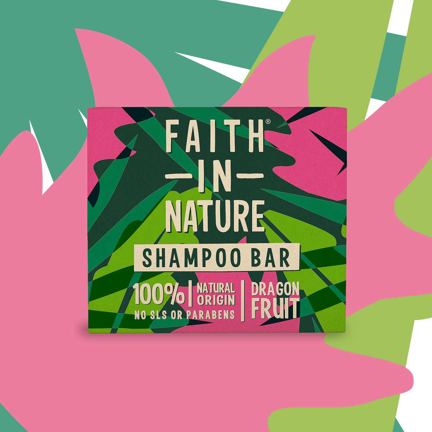 Faith in Nature Natural Dragon Fruit Shampoo Bar - 3.00 oz Vegan & Sulfate-Free for Dry Hair - Perfect for Travel, Camping & Eco-Friendly Bathrooms