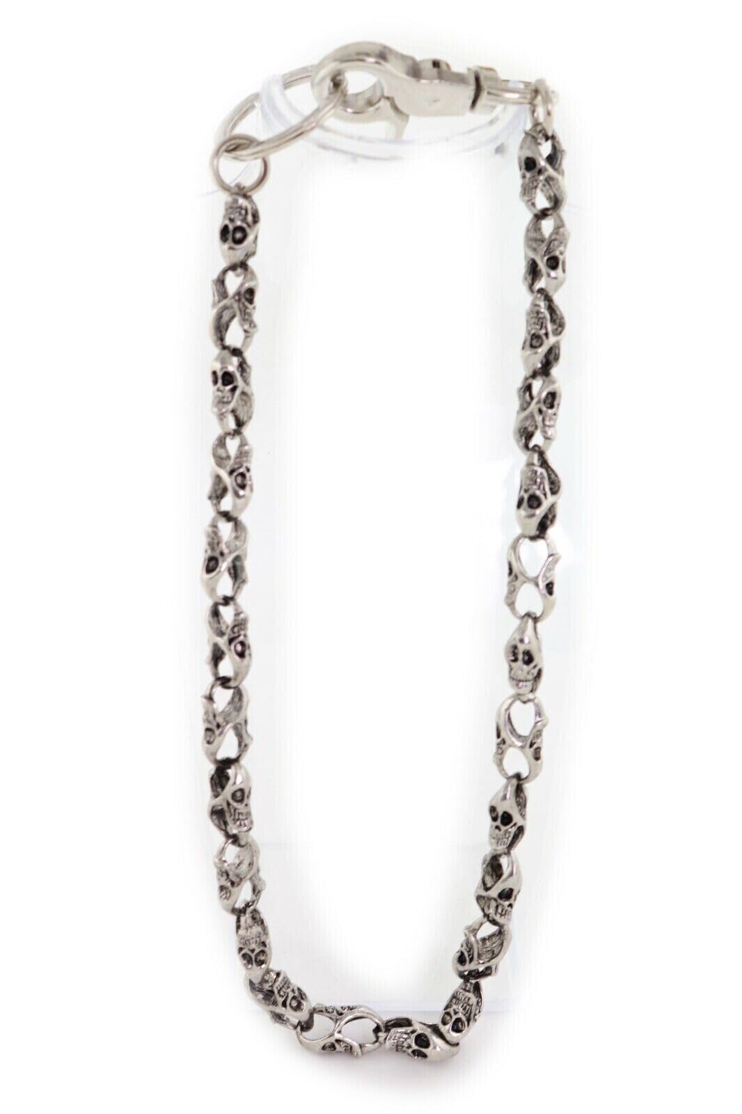 Men's Fashion Wallet Chain - Big Bullet Chunky Metal Thick Links Charm Revolver Style for Bikers & Rockers | Perfect for Motorcycle Riders, Concerts & Edgy Outfits