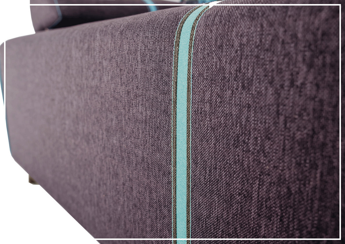ESF Broadway Dark Gray Fabric Sofa Bed with Storage - Convertible Sleeper Sofa for Small Spaces, Guest Room & Apartment Living
