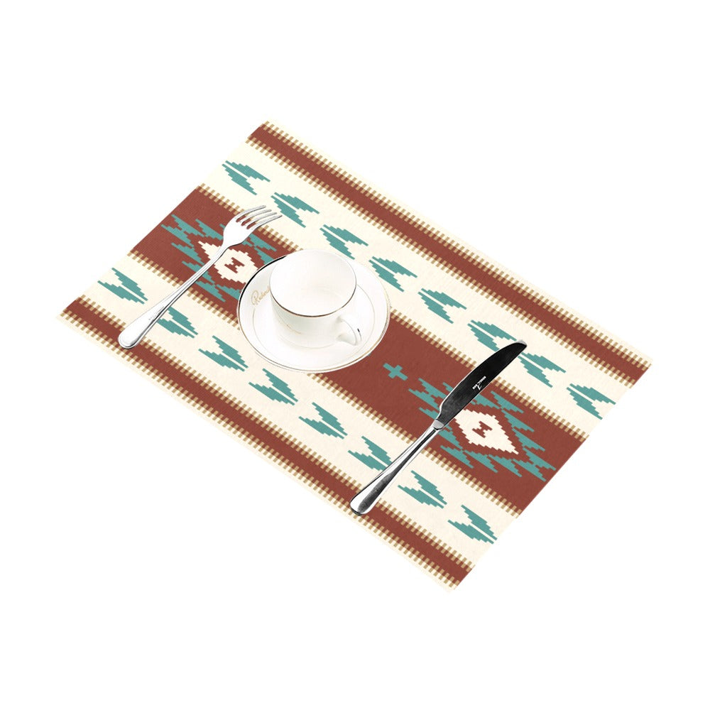 Premium Sedona Falls Placemats Set of 4 - Waterproof & Heat-Resistant Table Mats for Dining, Kitchen, and Outdoor Picnics