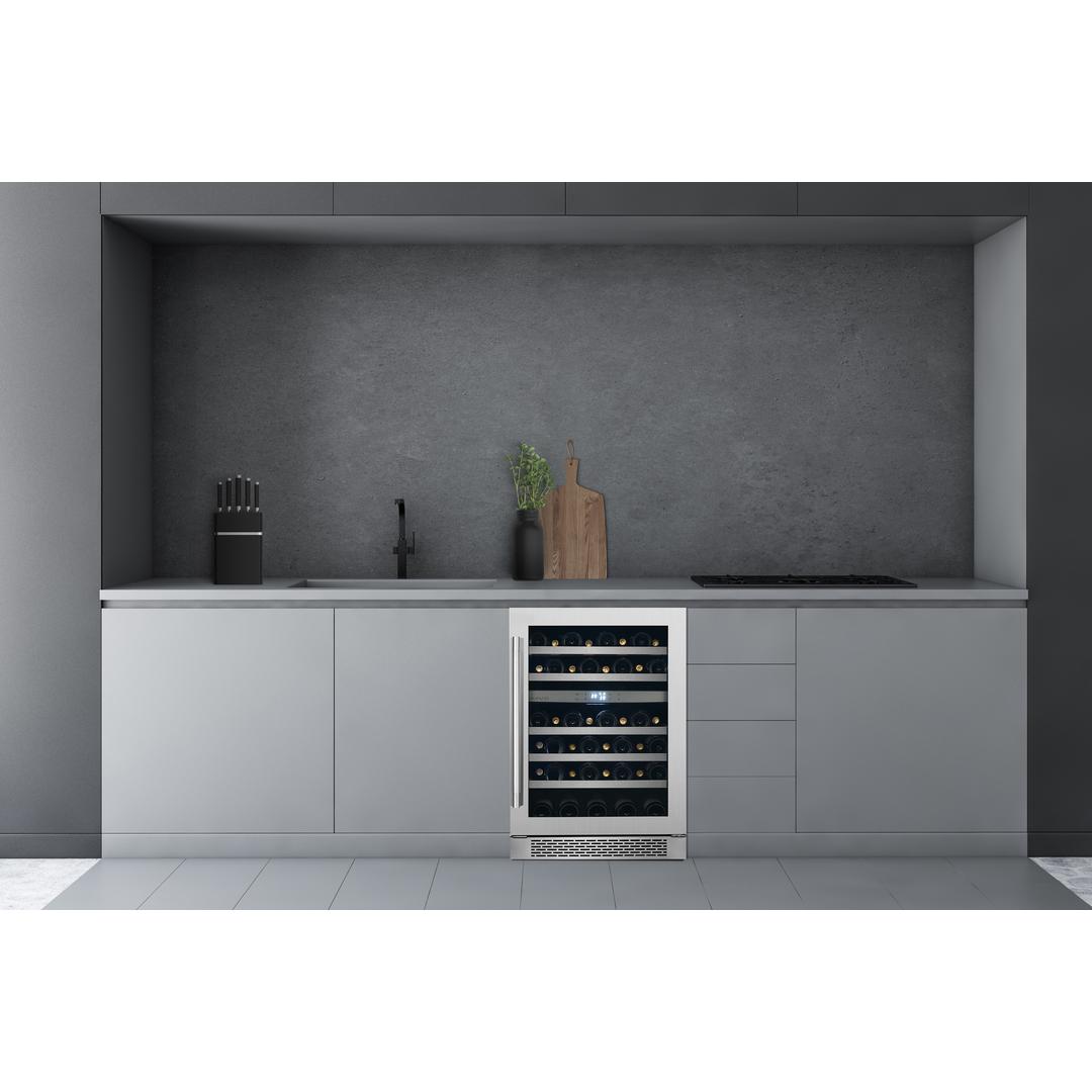 AVIVA 46 Bottle Dual Zone Wine Cooler Refrigerator - VPC46DS3 Vinopazzo Series for Red & White Wine Storage | Perfect for Home, Office, or Restaurant Use