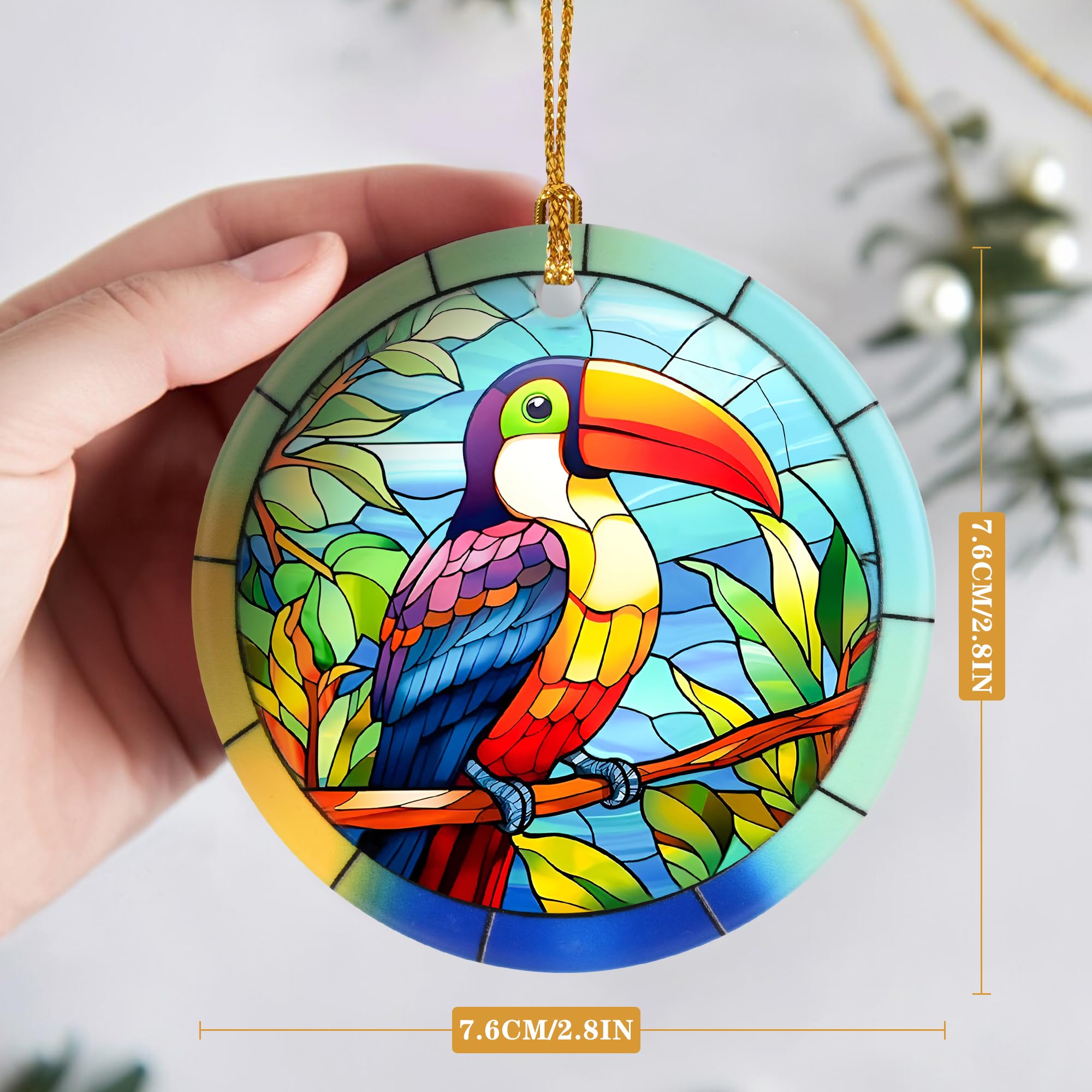 2025 Toucan Christmas Ornament - Handmade Touber Toucan Holiday Tree Decoration for Bird Lovers | Perfect Christmas Keepsake Gift & Festive Home Decor | Ideal for Xmas Trees, Gift Exchanges & Tropical Themed Parties